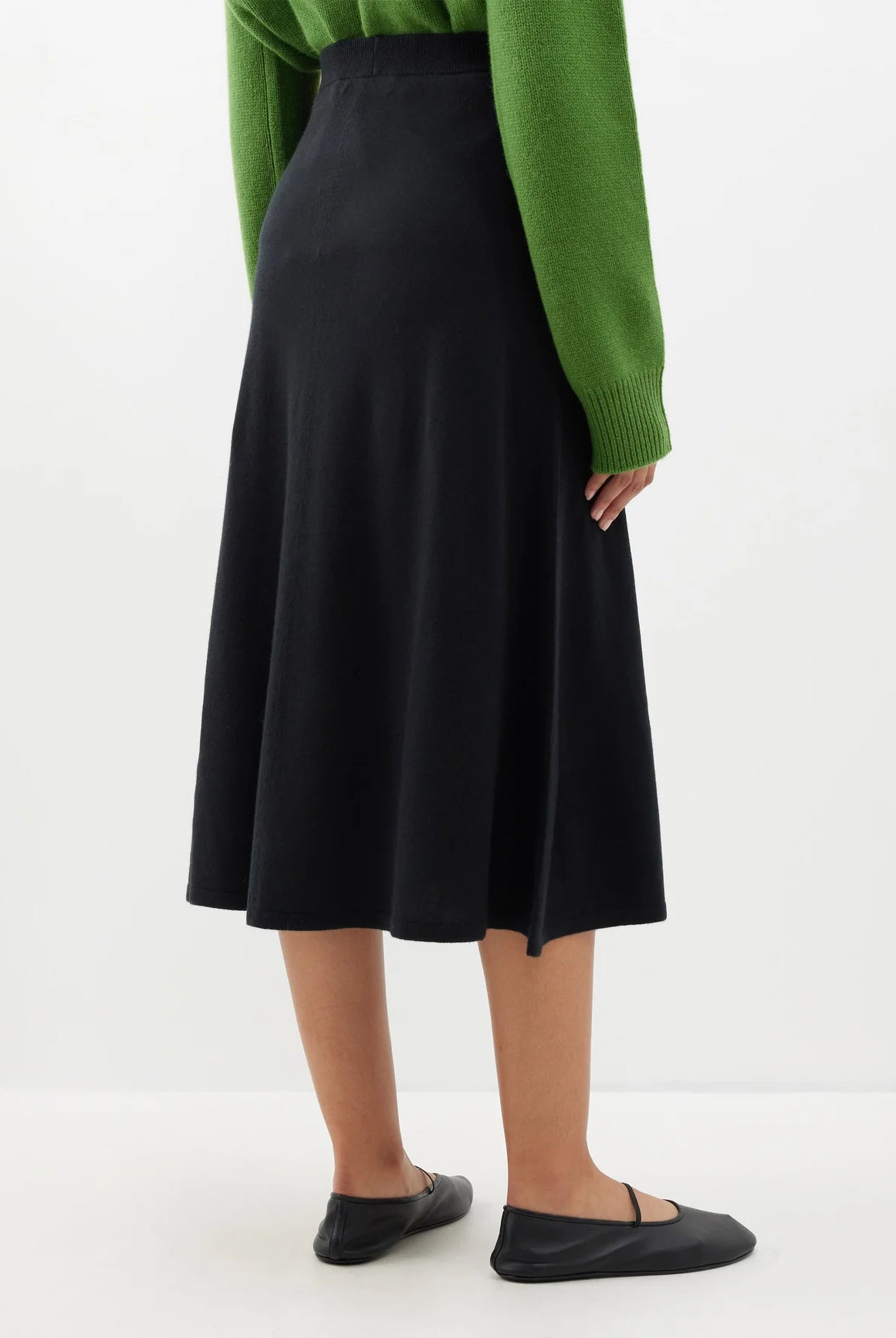 Allison cashmere Skirt - Black