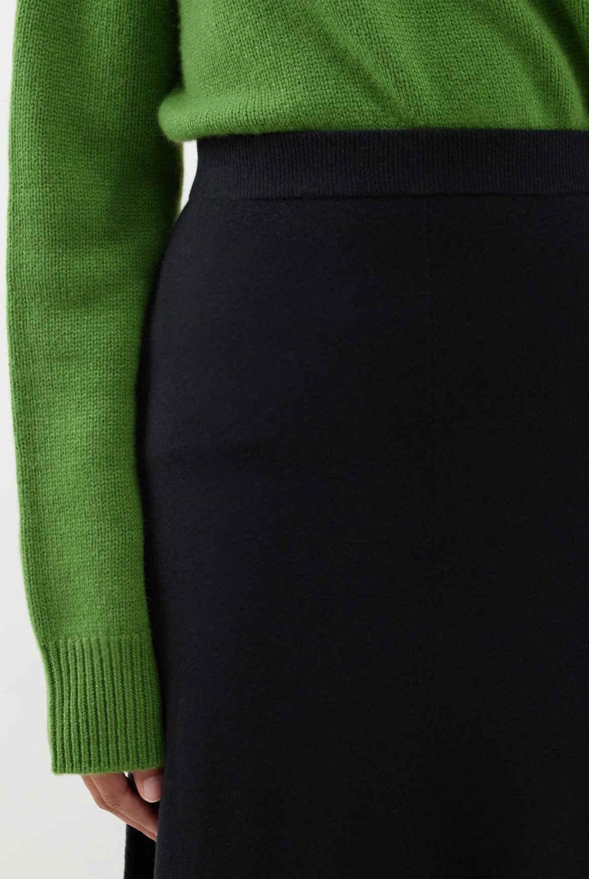 Allison cashmere Skirt - Black