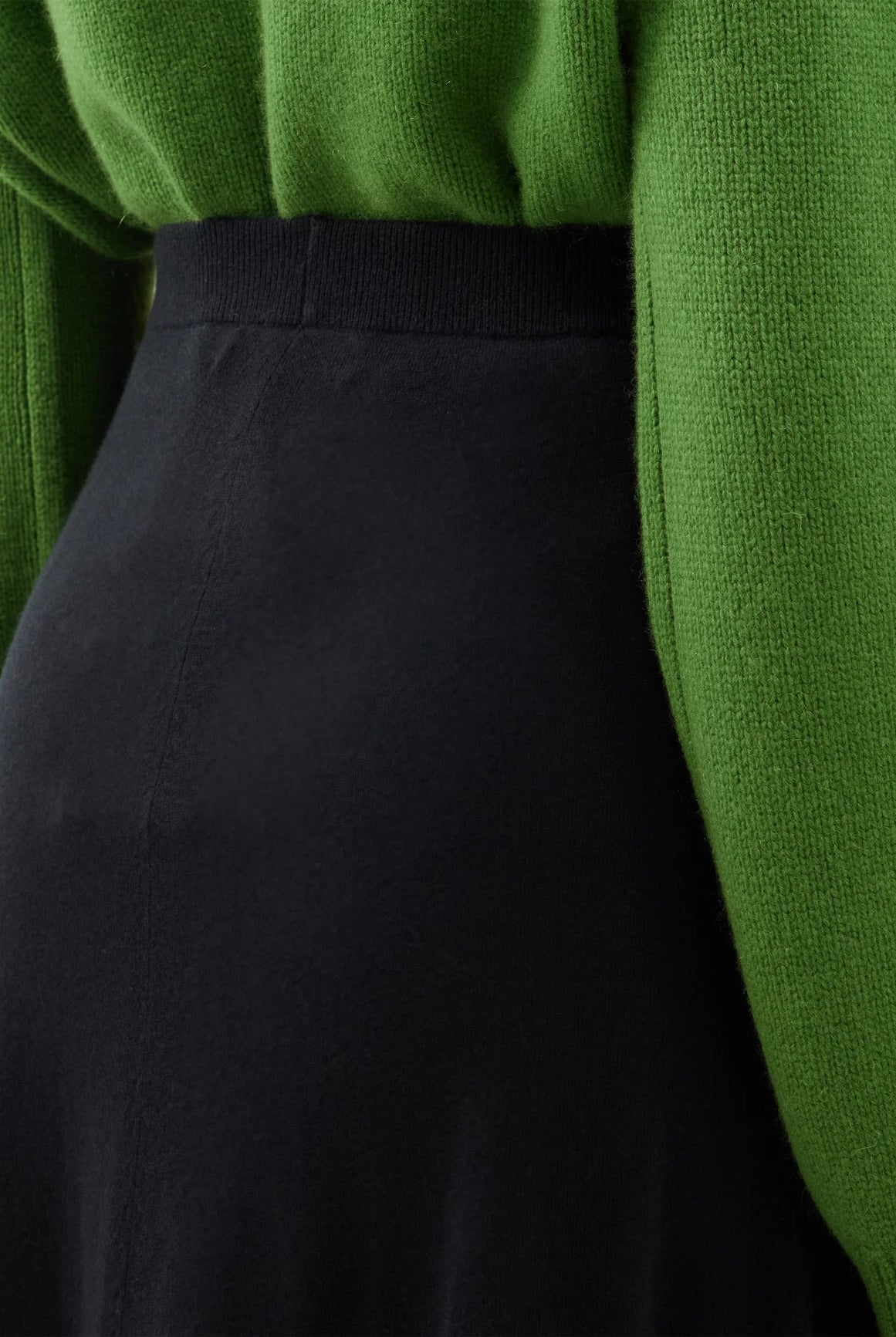 Allison cashmere Skirt - Black