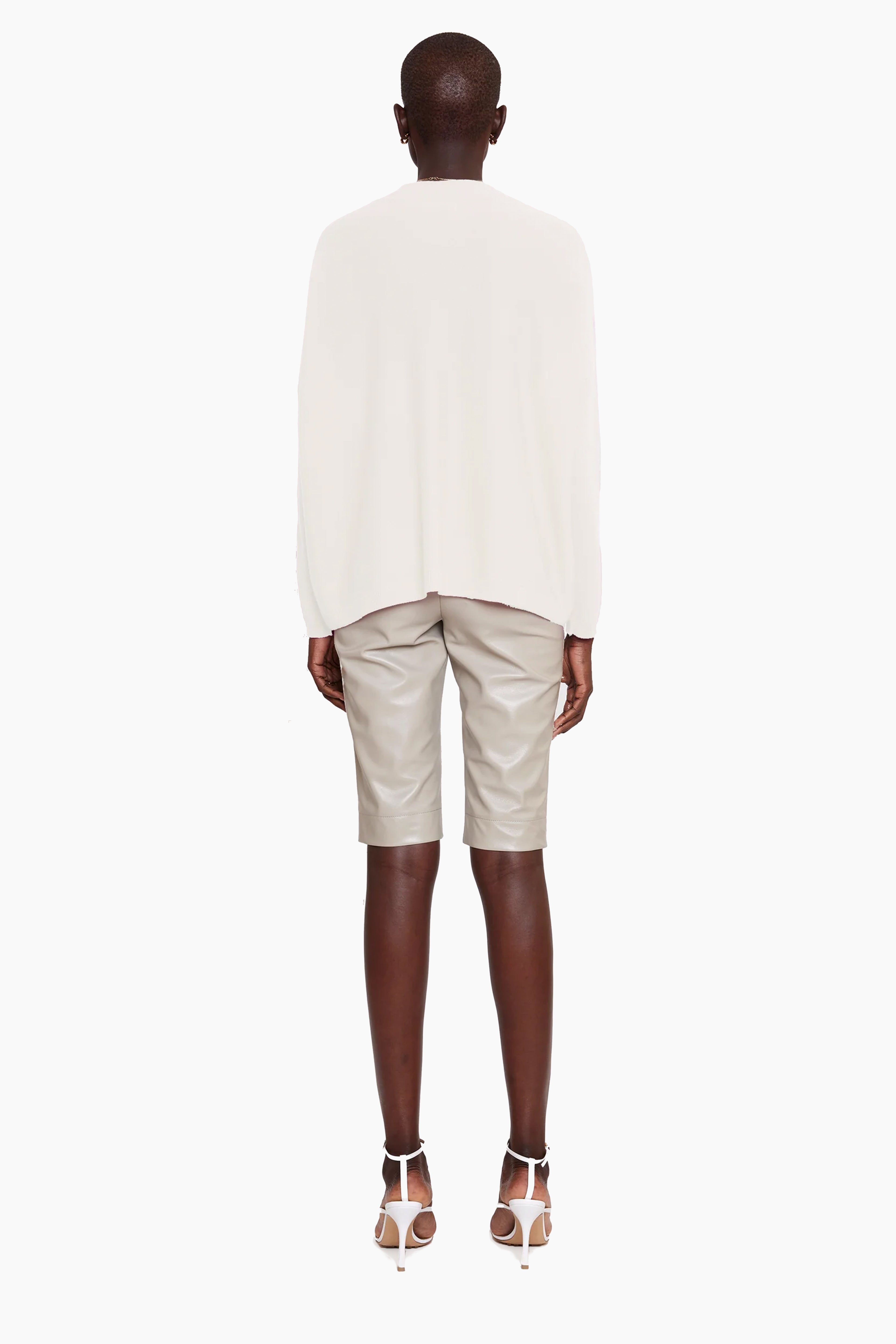 Bailey cashmere Sweater - Ivory – back view