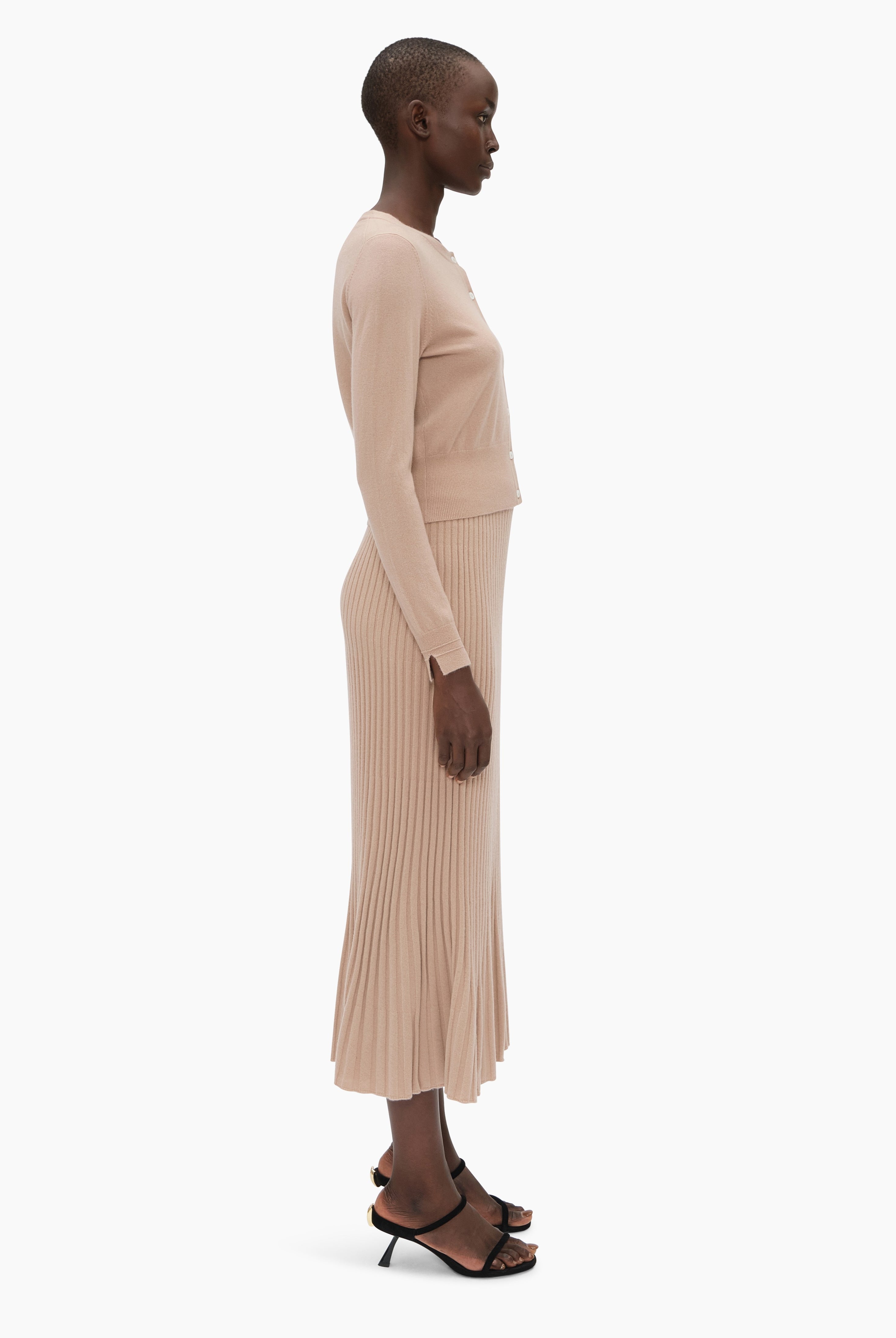 Raelyn cashmere Skirt - Rose Stone