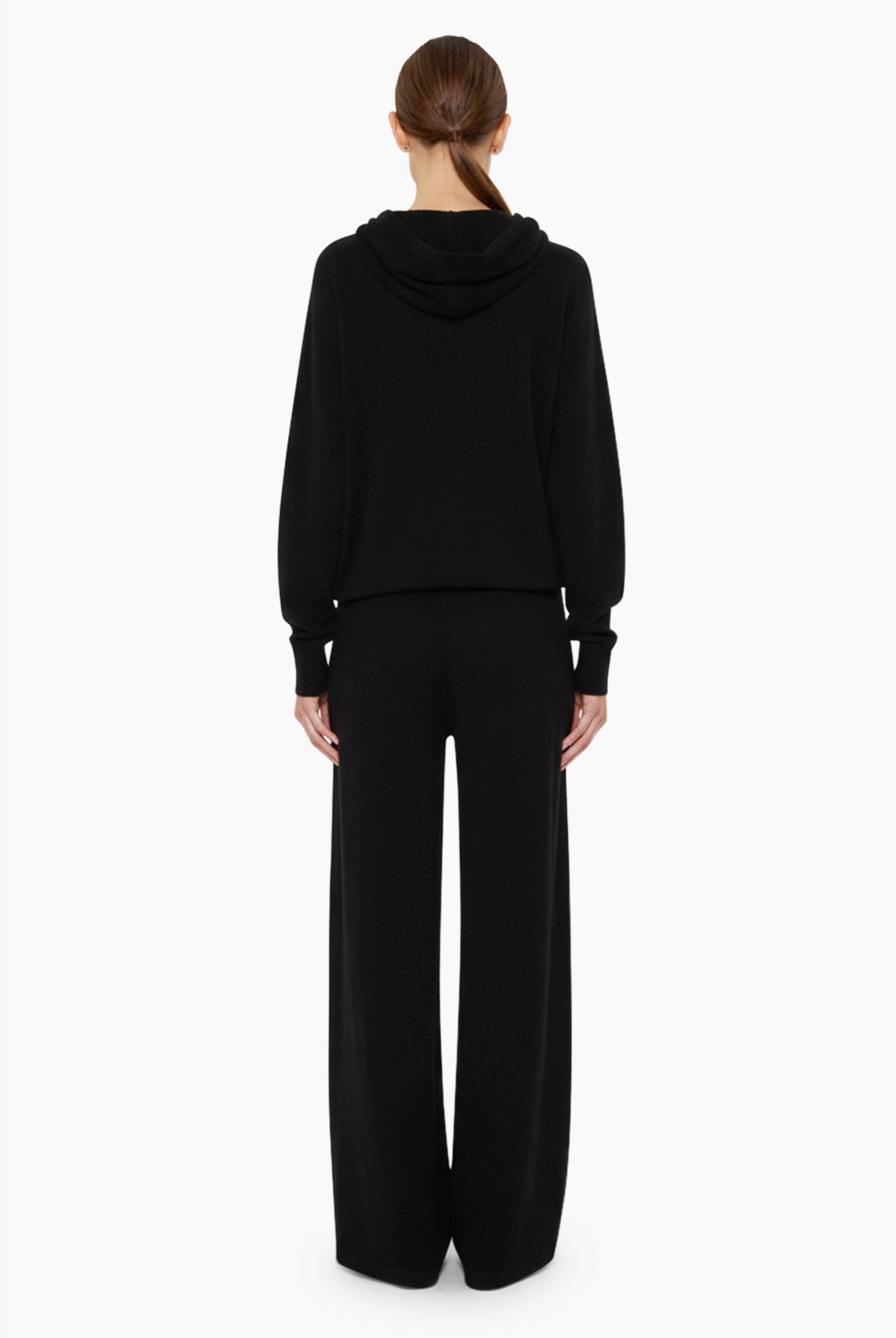 Bomore cashmere Trousers - Black – back view