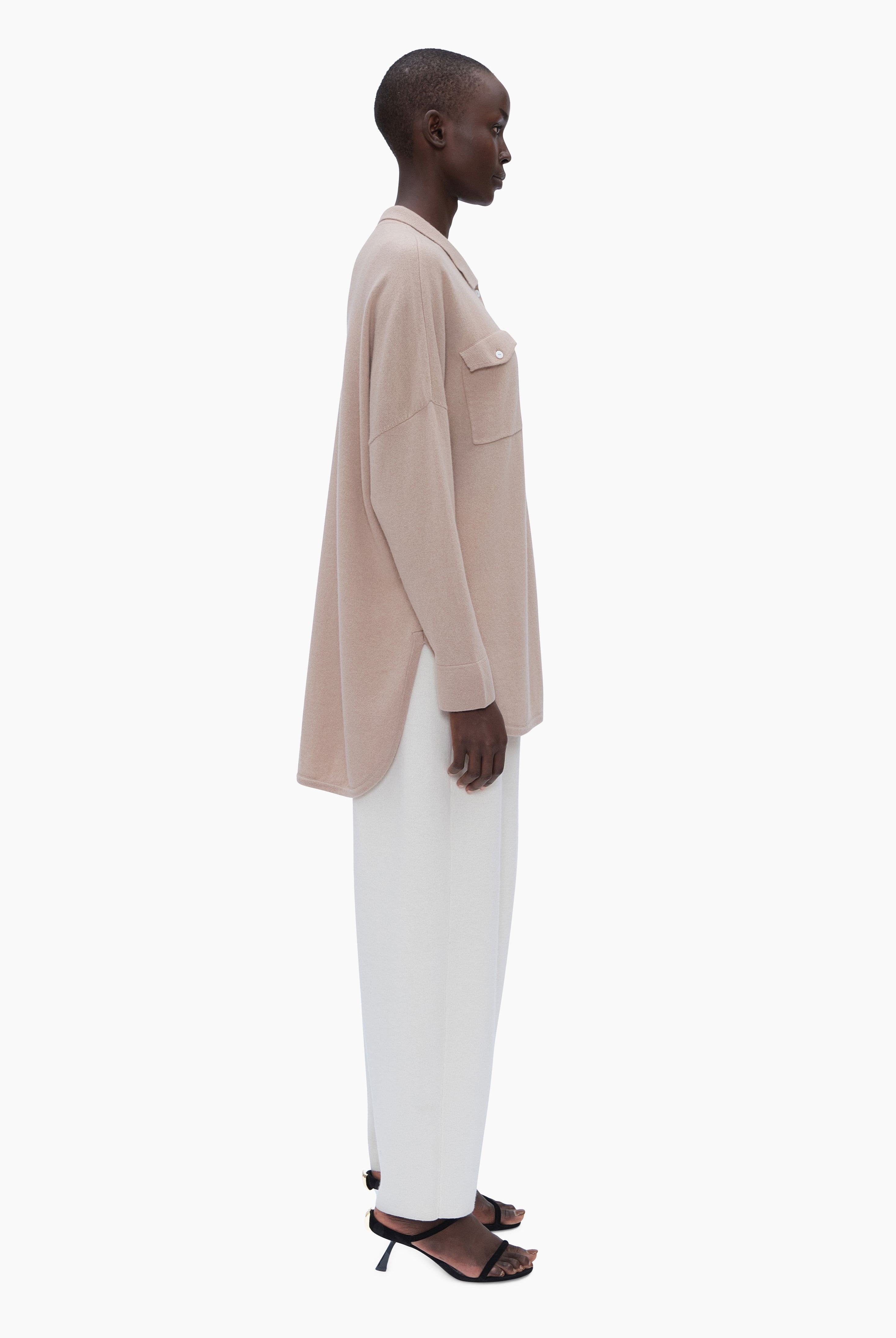 Bonnie cashmere Shirt - Fawn