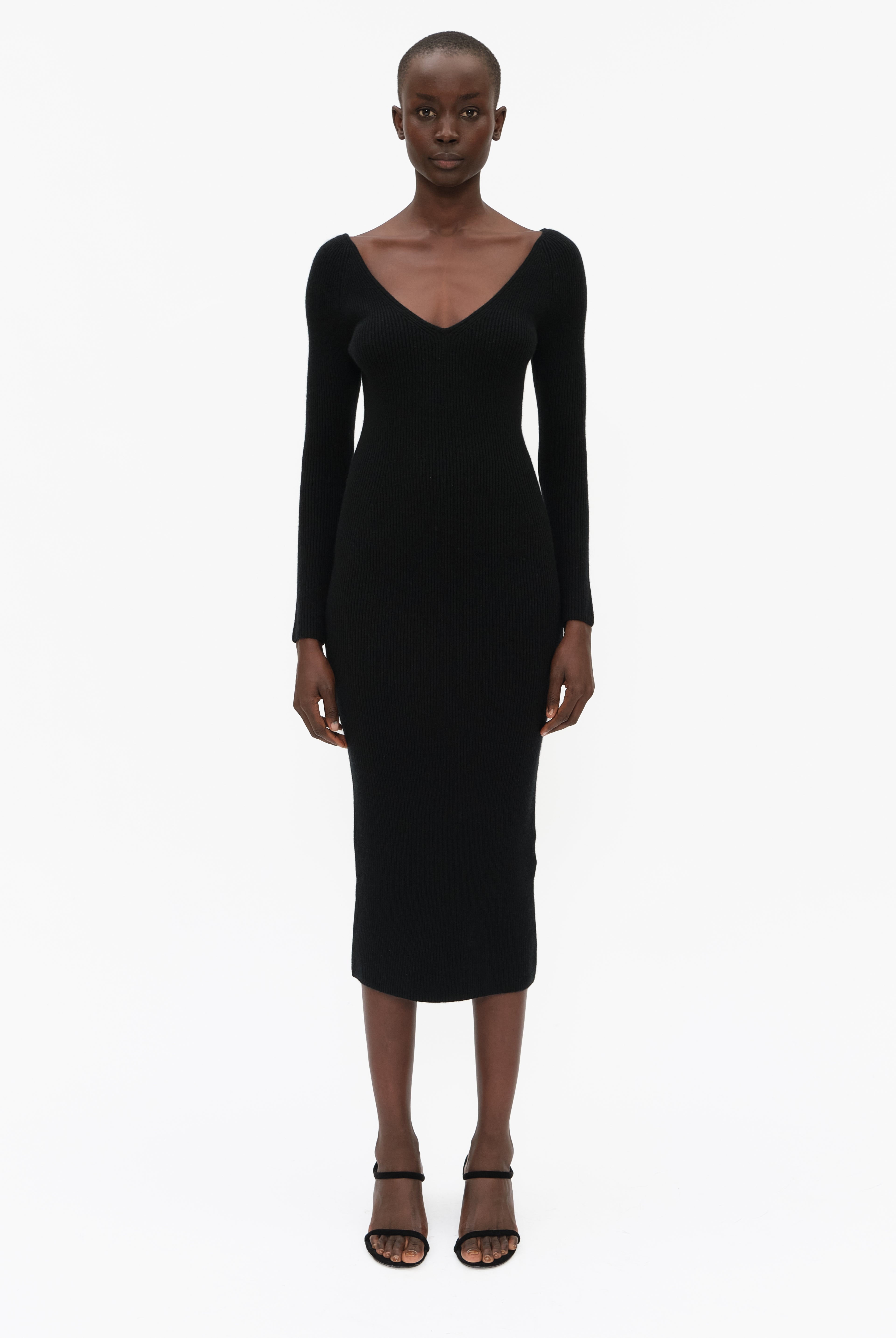 Bridgewater cashmere Dress - Black – front view