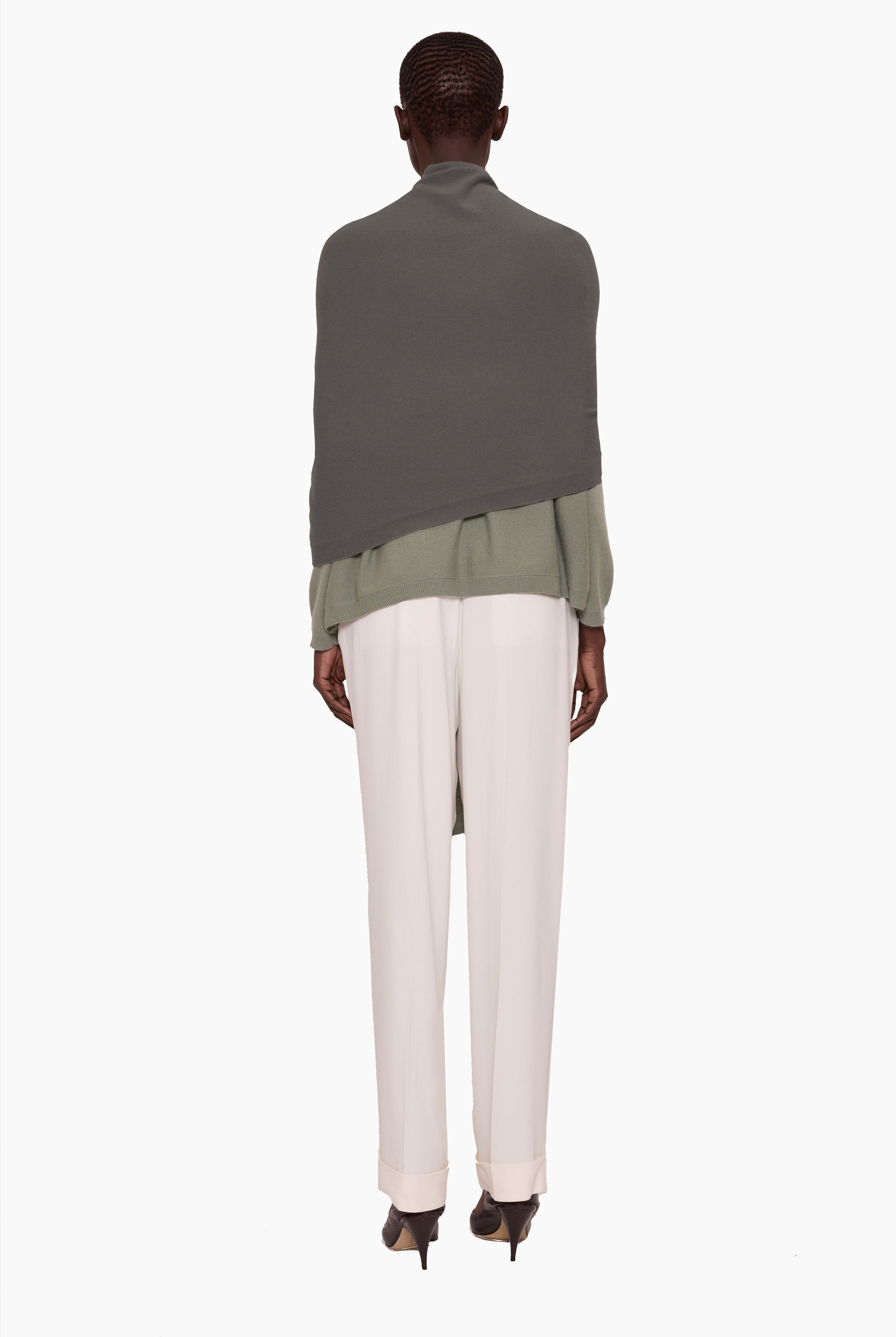 Amelie cashmere Scarf - Evergreen Fog