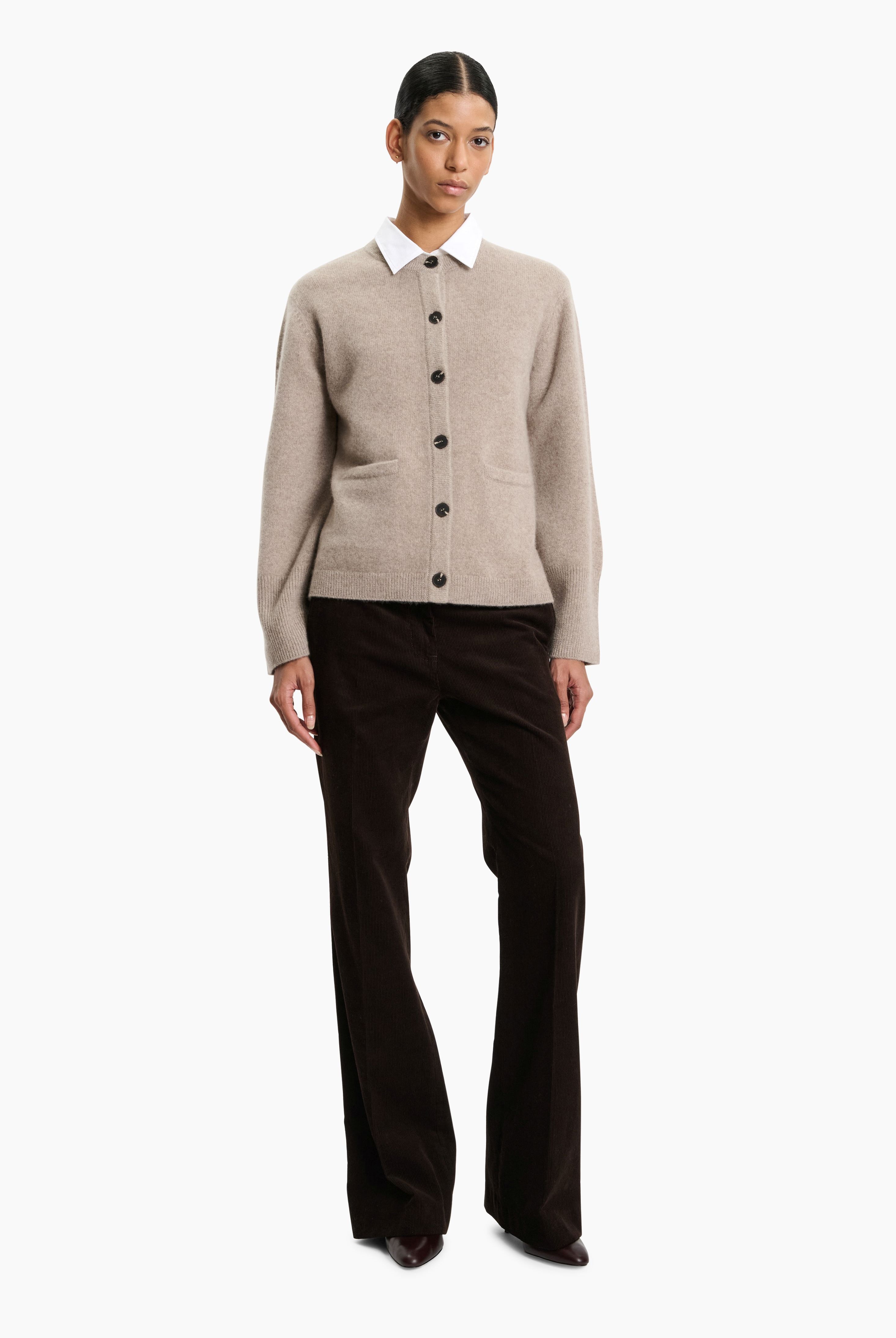 Belvedere cashmere Cardigan - Beige Melange