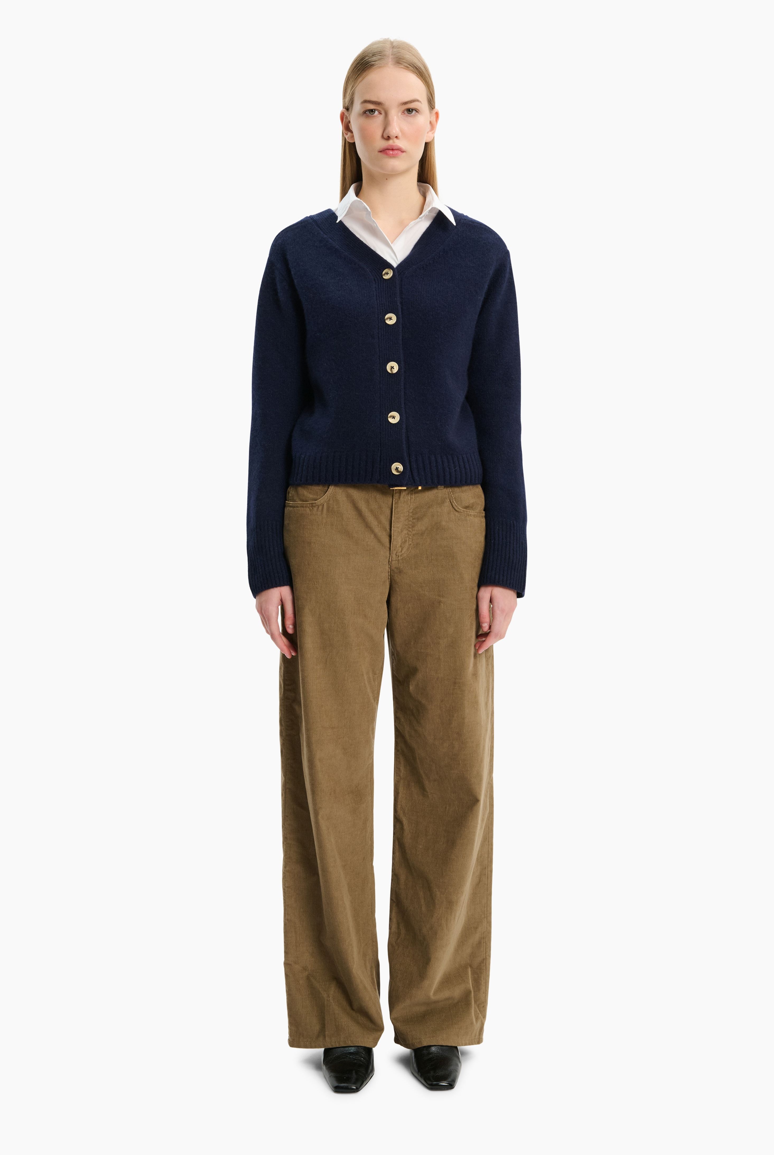 Cierra cashmere Cardigan - Navy