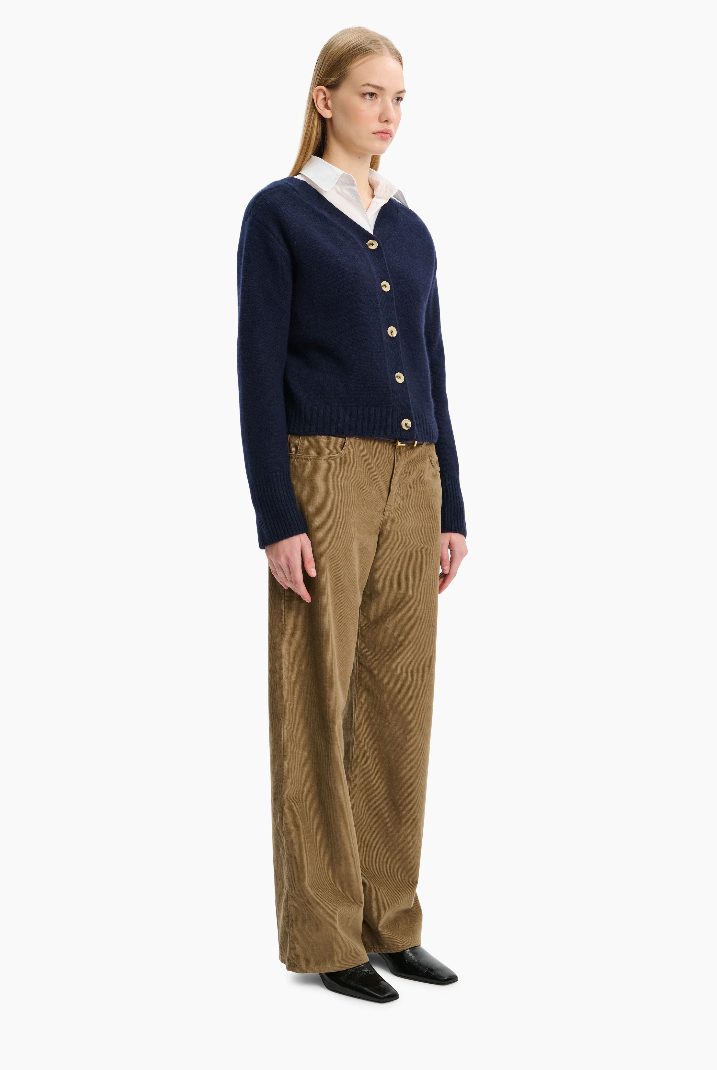 Cierra cashmere Cardigan - Navy