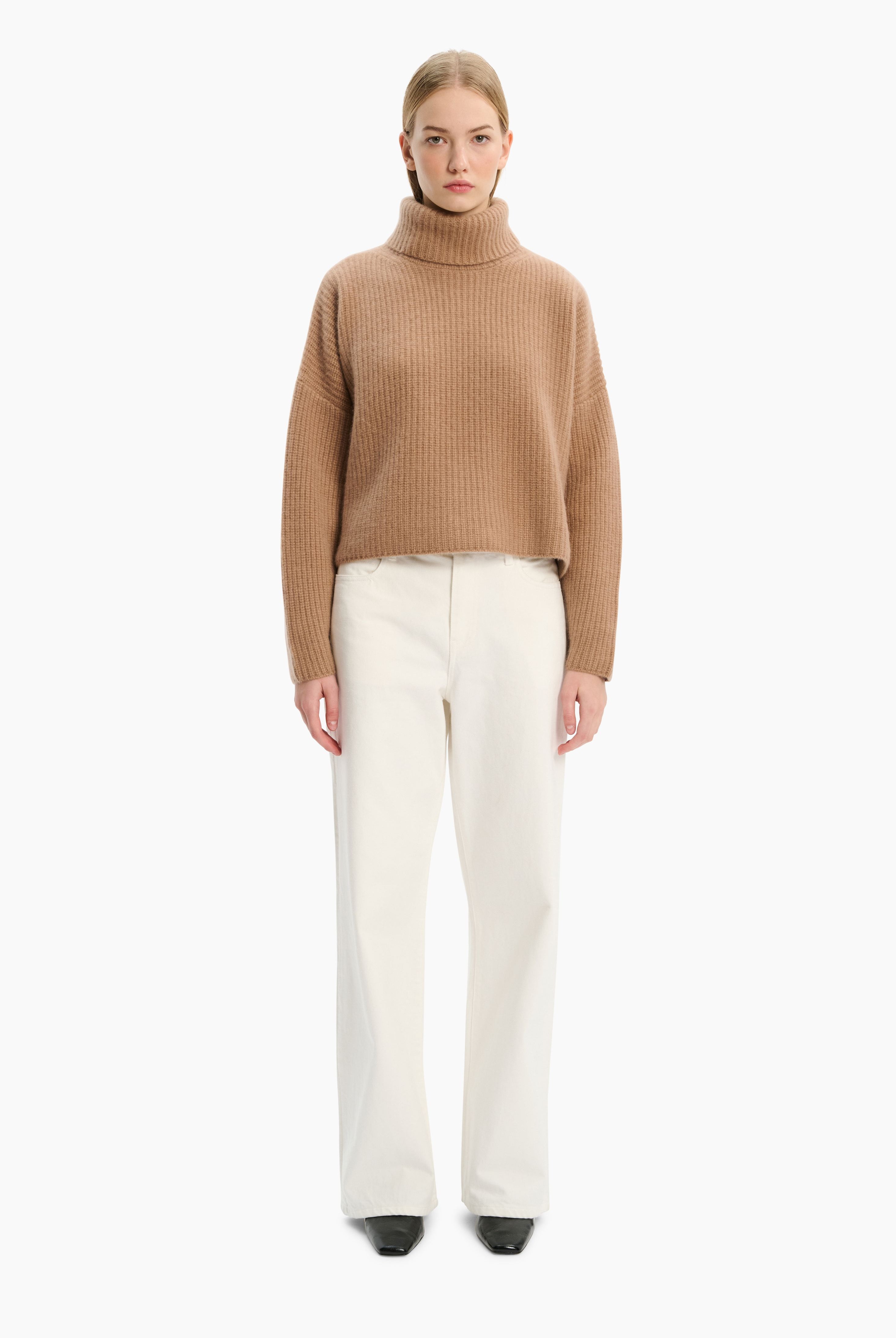Delphine cashmere Sweater - Chinchilla – front view