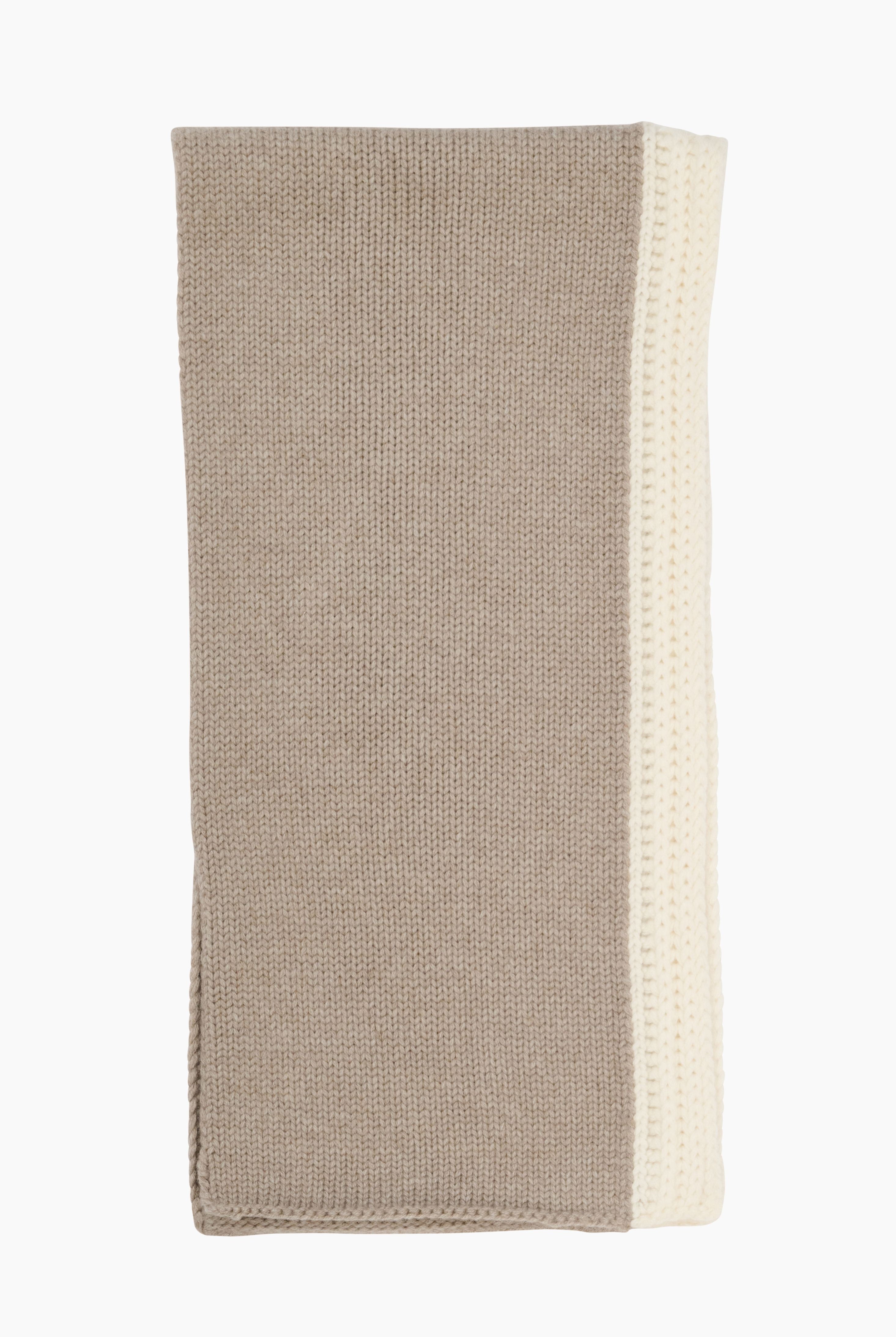 Maple cashmere Scarf - Beige Melange