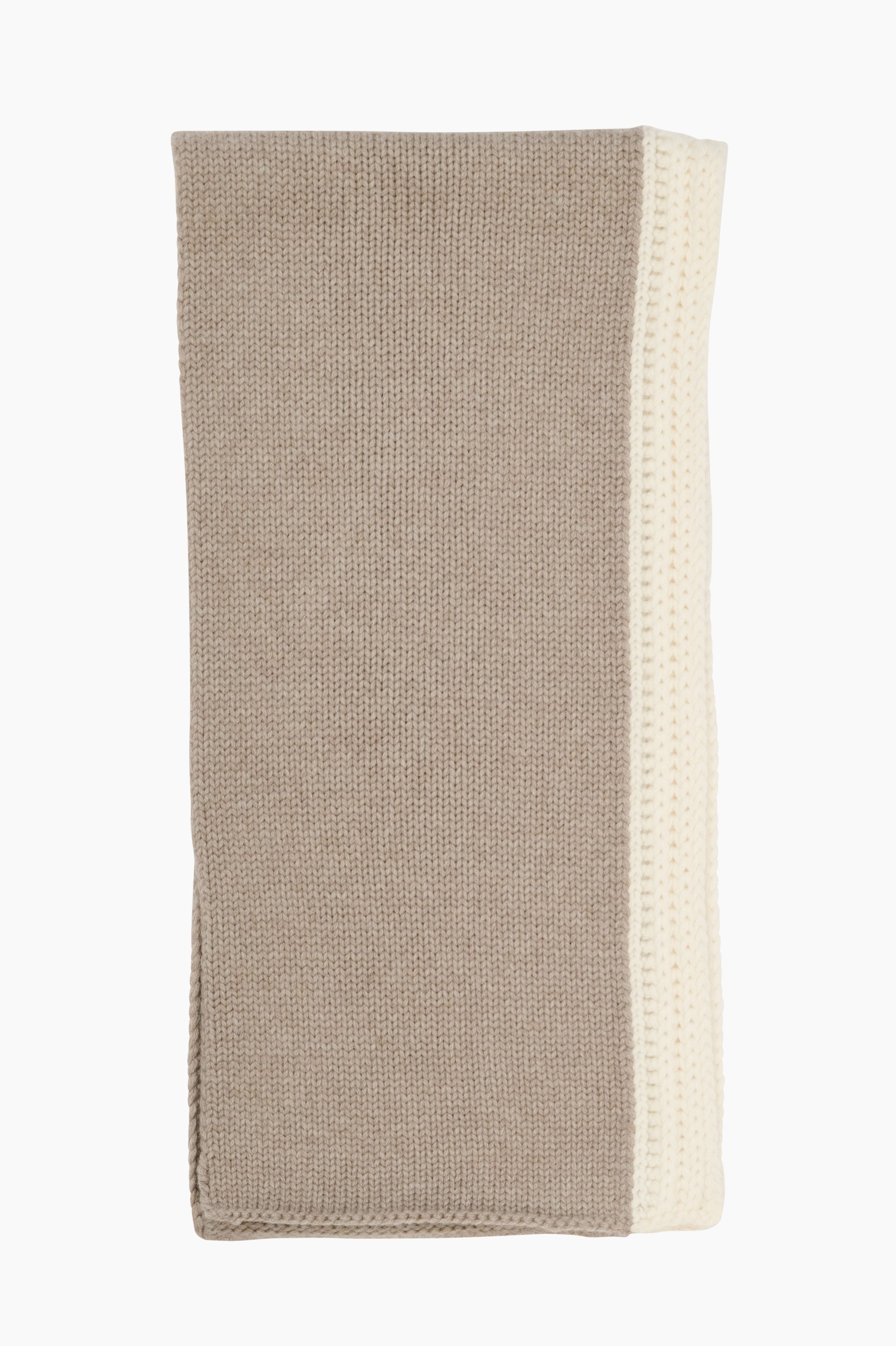 Maple cashmere Scarf - Beige Melange