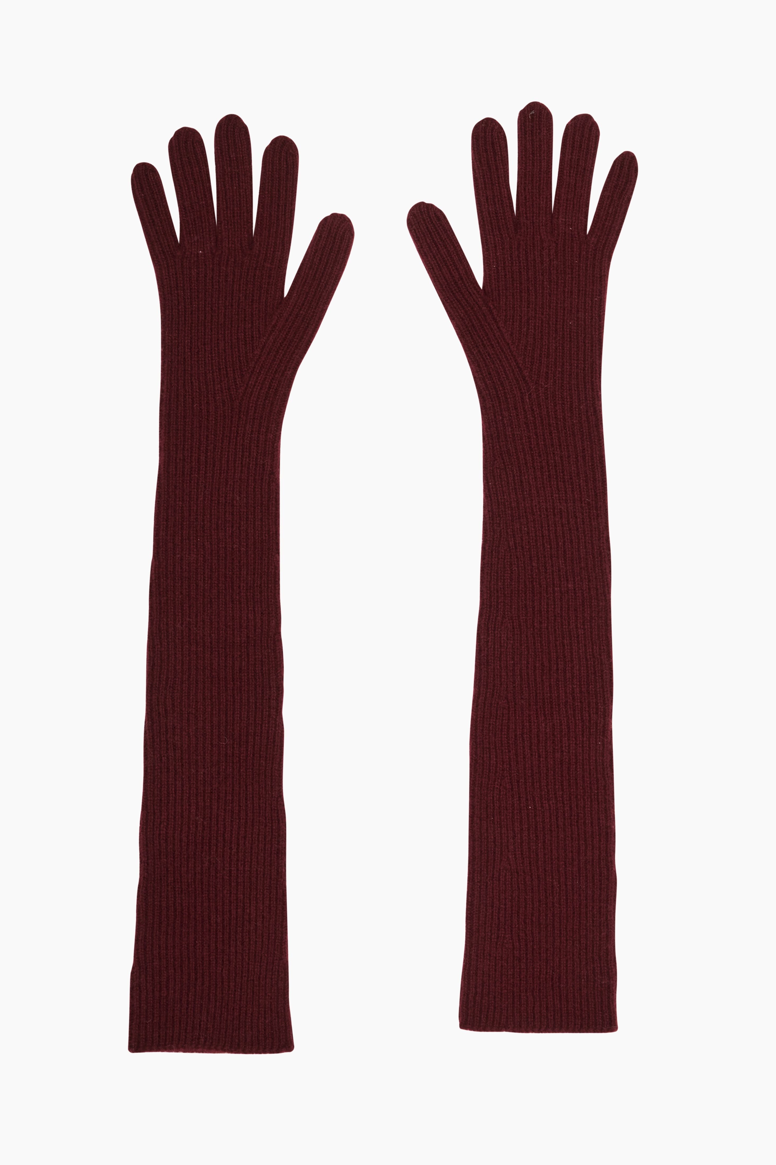 New Jessie cashmere Gloves - Deep Burgundy