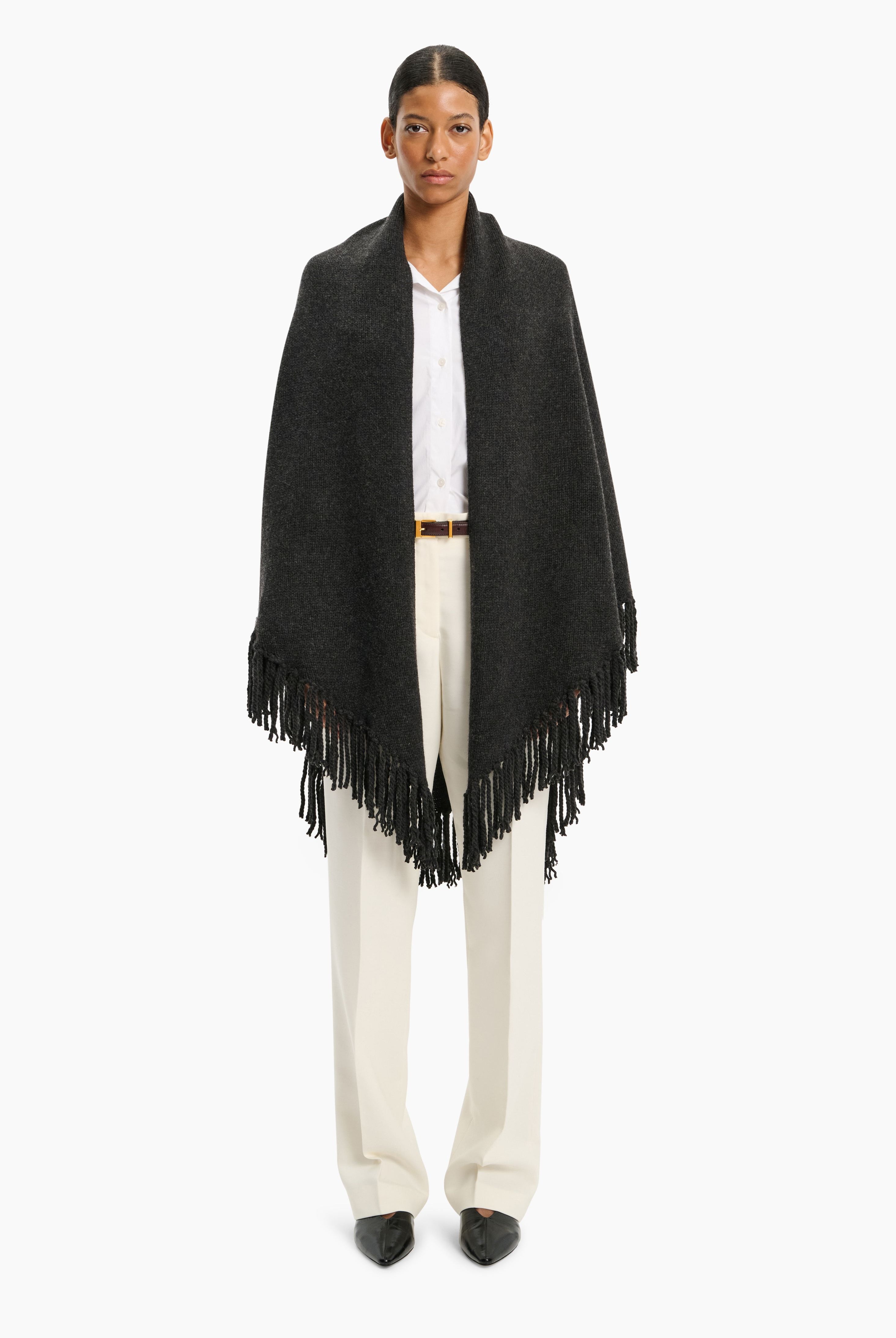 Duchess Poncho - Dark Charcoal