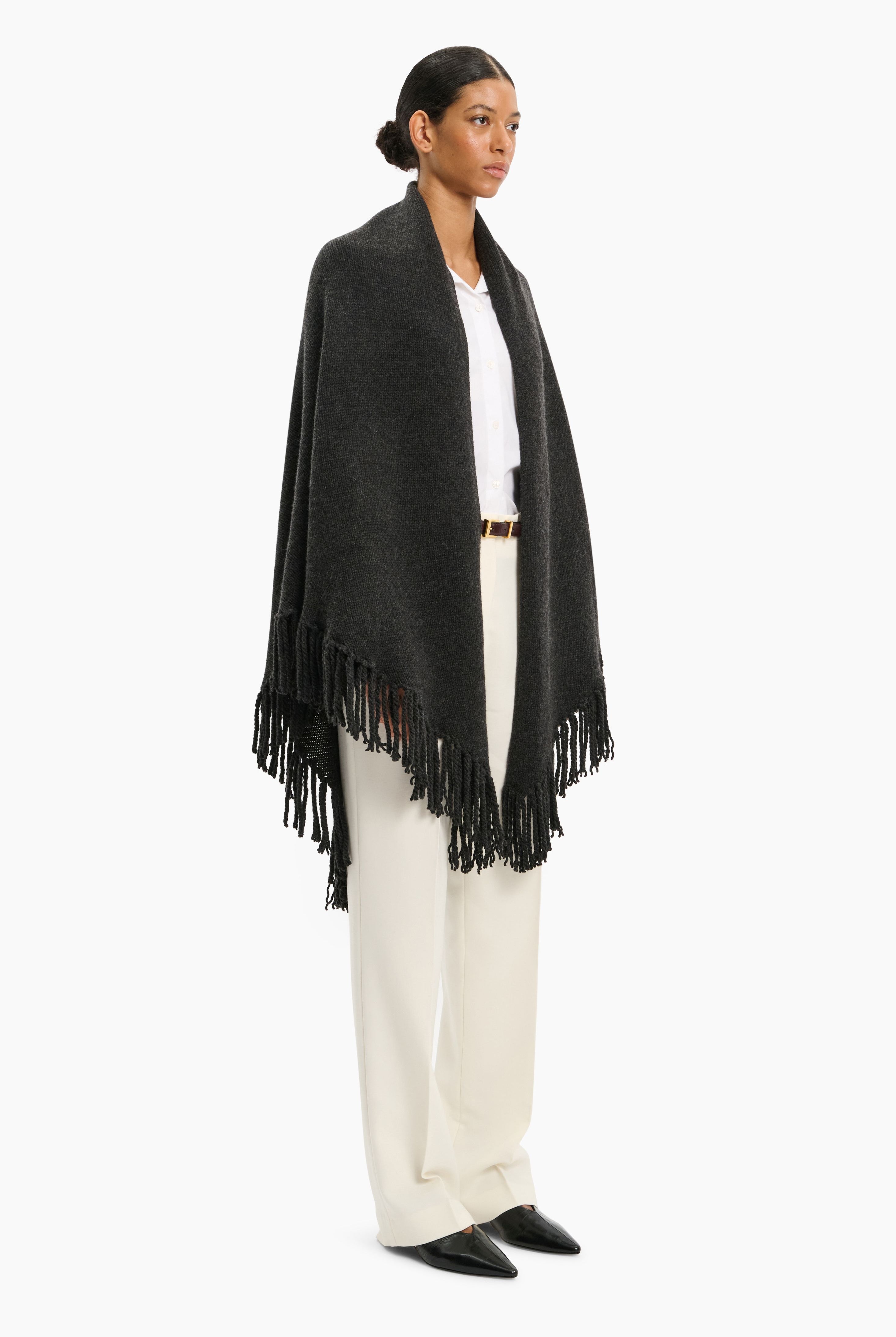 Duchess Poncho - Dark Charcoal
