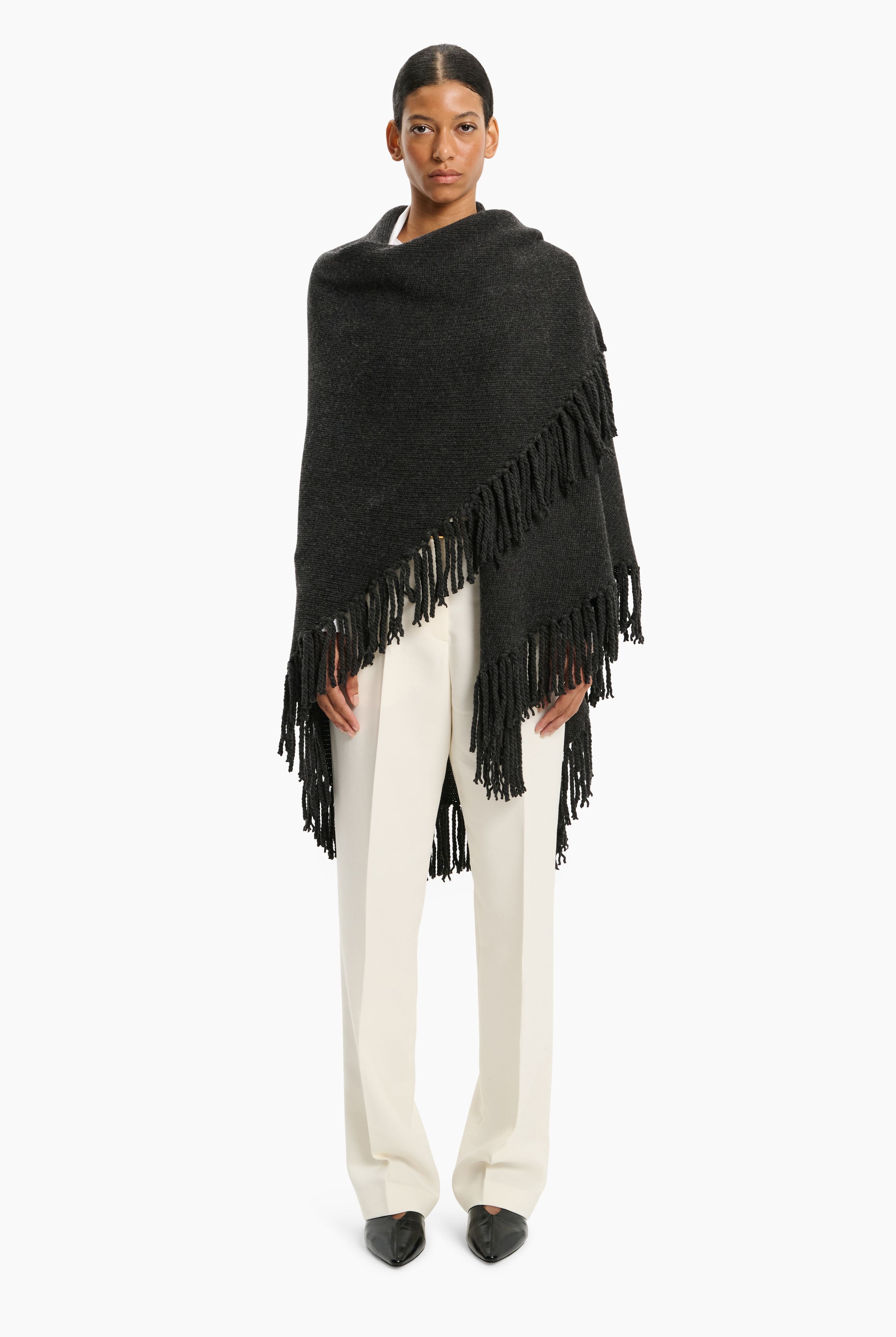 Duchess Poncho - Dark Charcoal