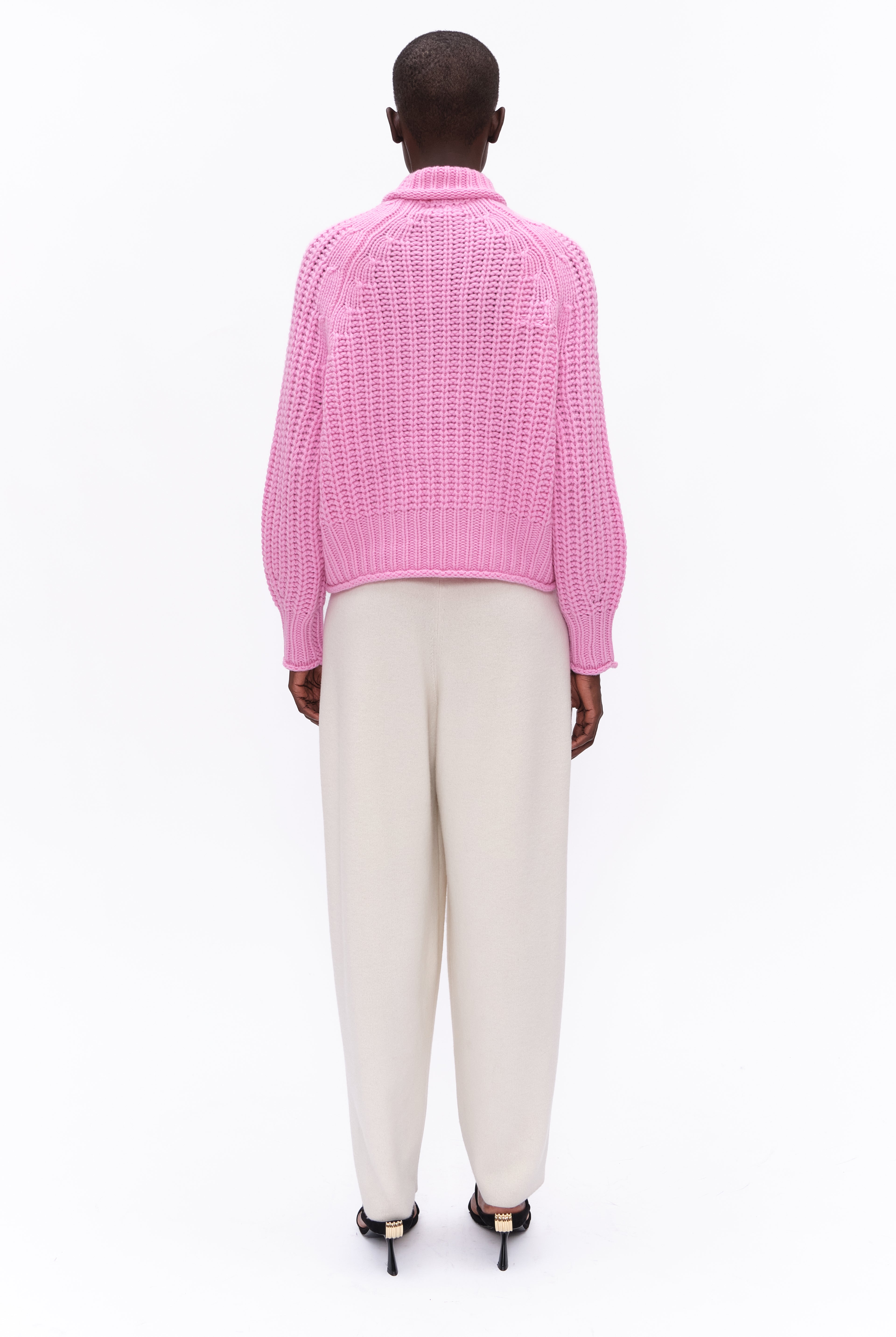 Ellis cashmere Sweater - Candy Floss – back view