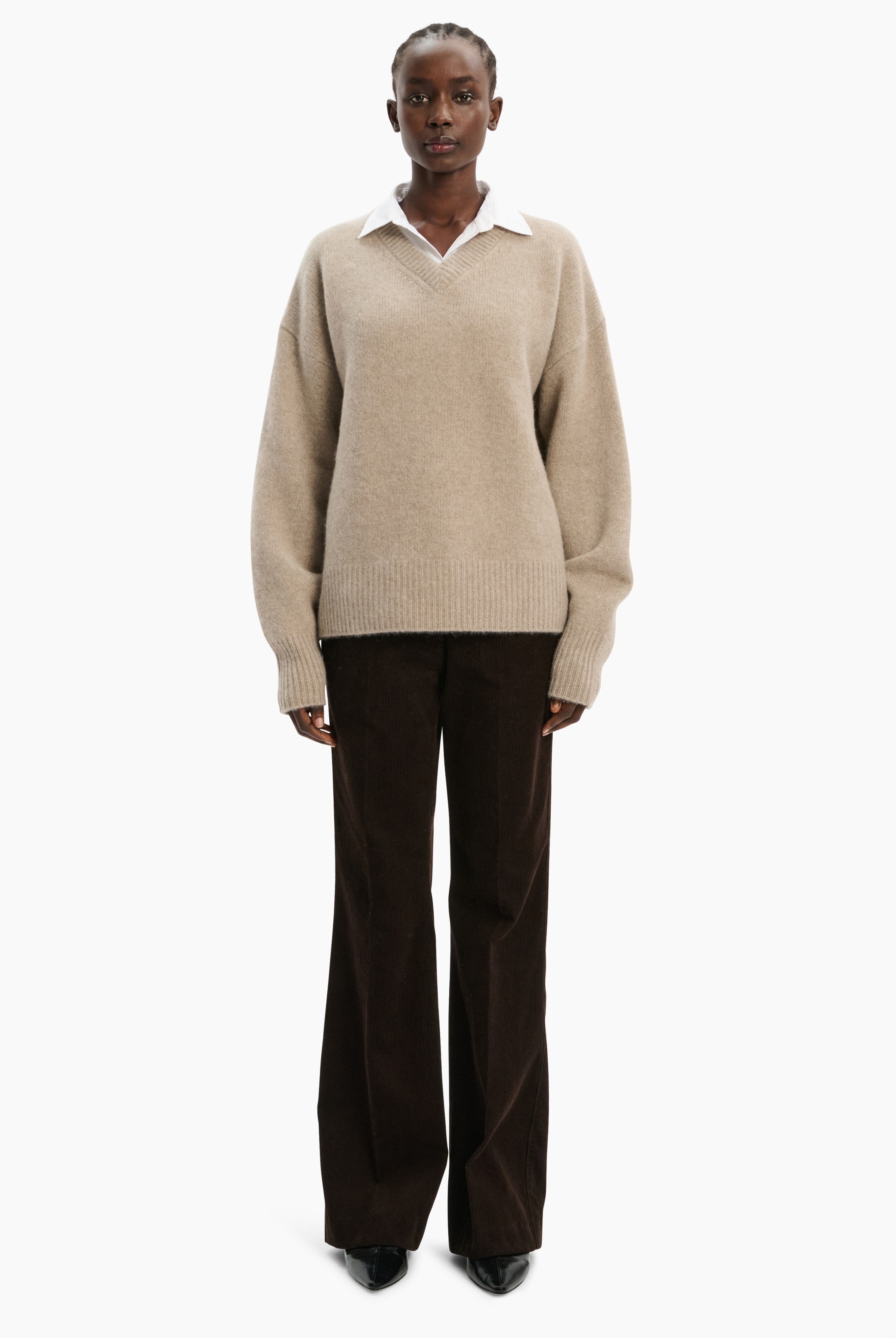 Estelle cashmere Sweater - Beige Melange