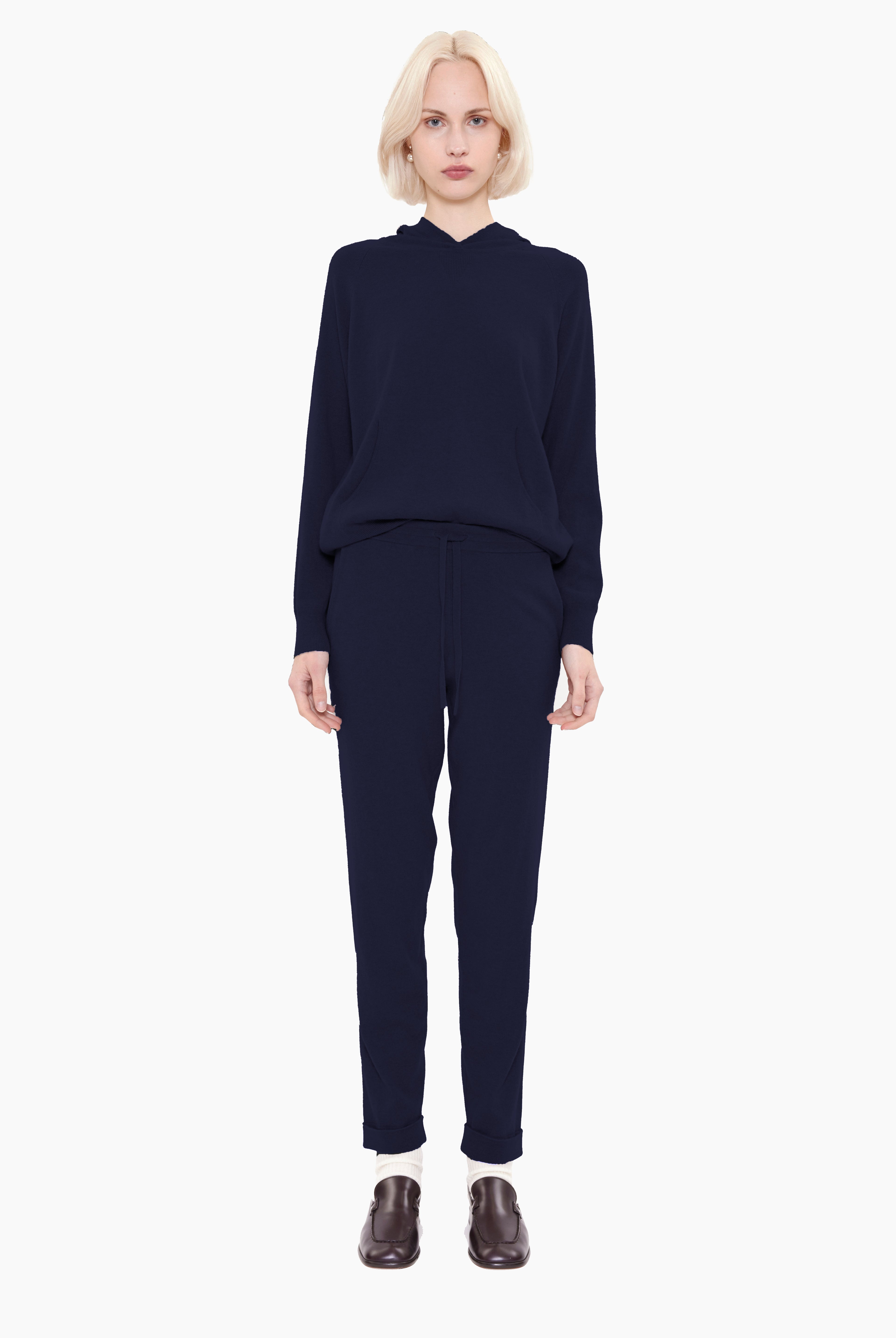 Kingston cashmere Trousers - Navy – front view