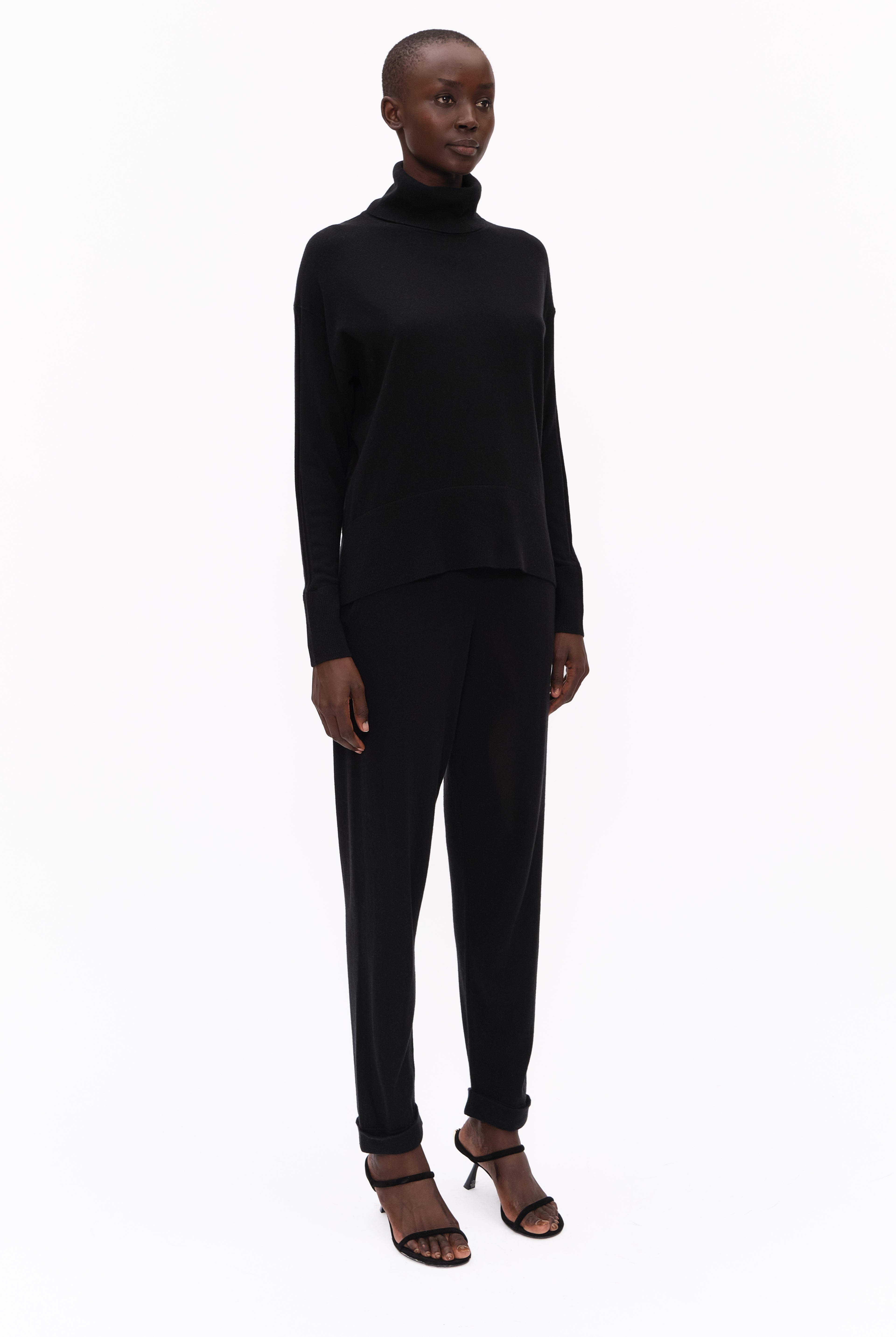 Jamie cashmere Sweater - Black – side view