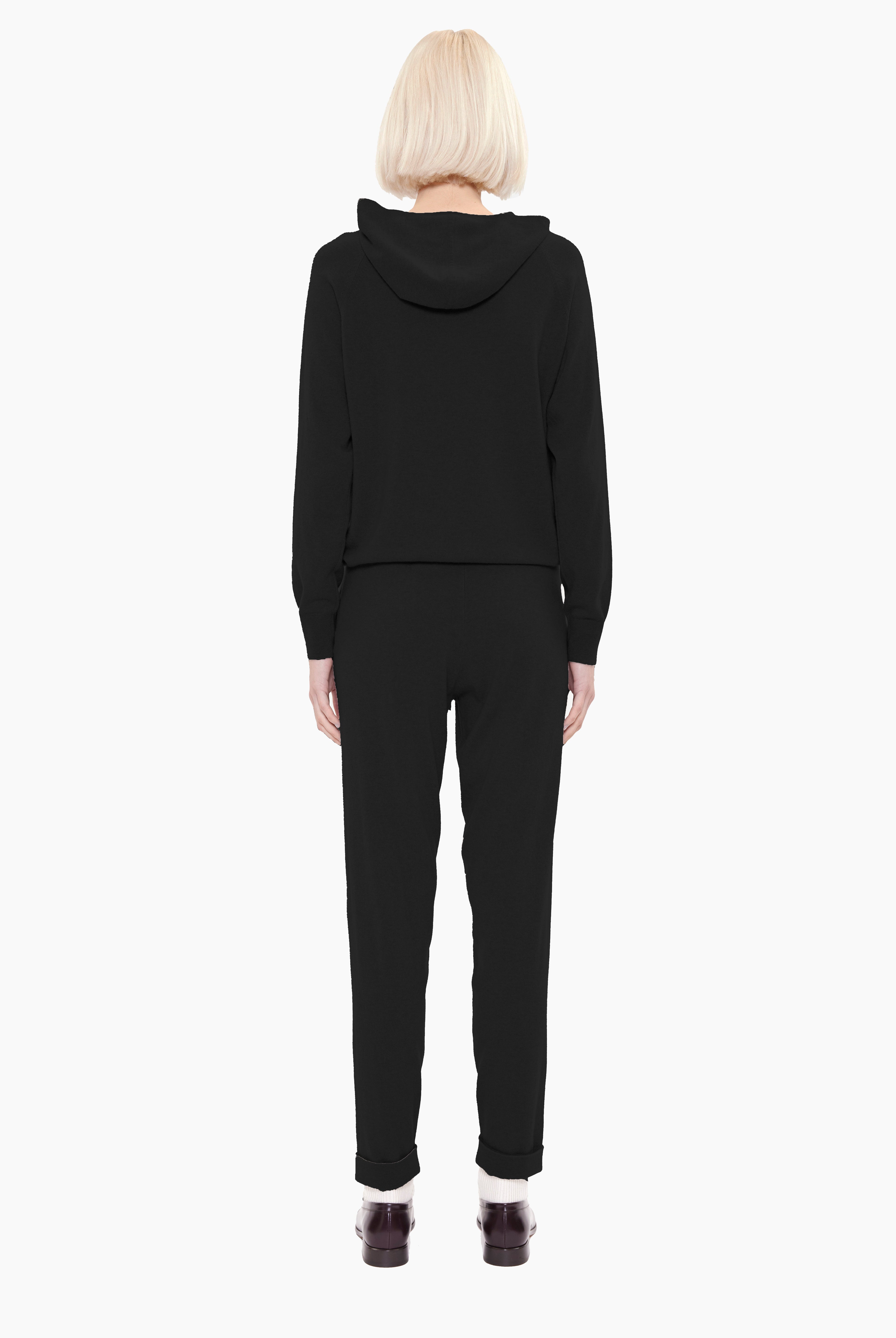 Kingston cashmere Trousers - Black – back view