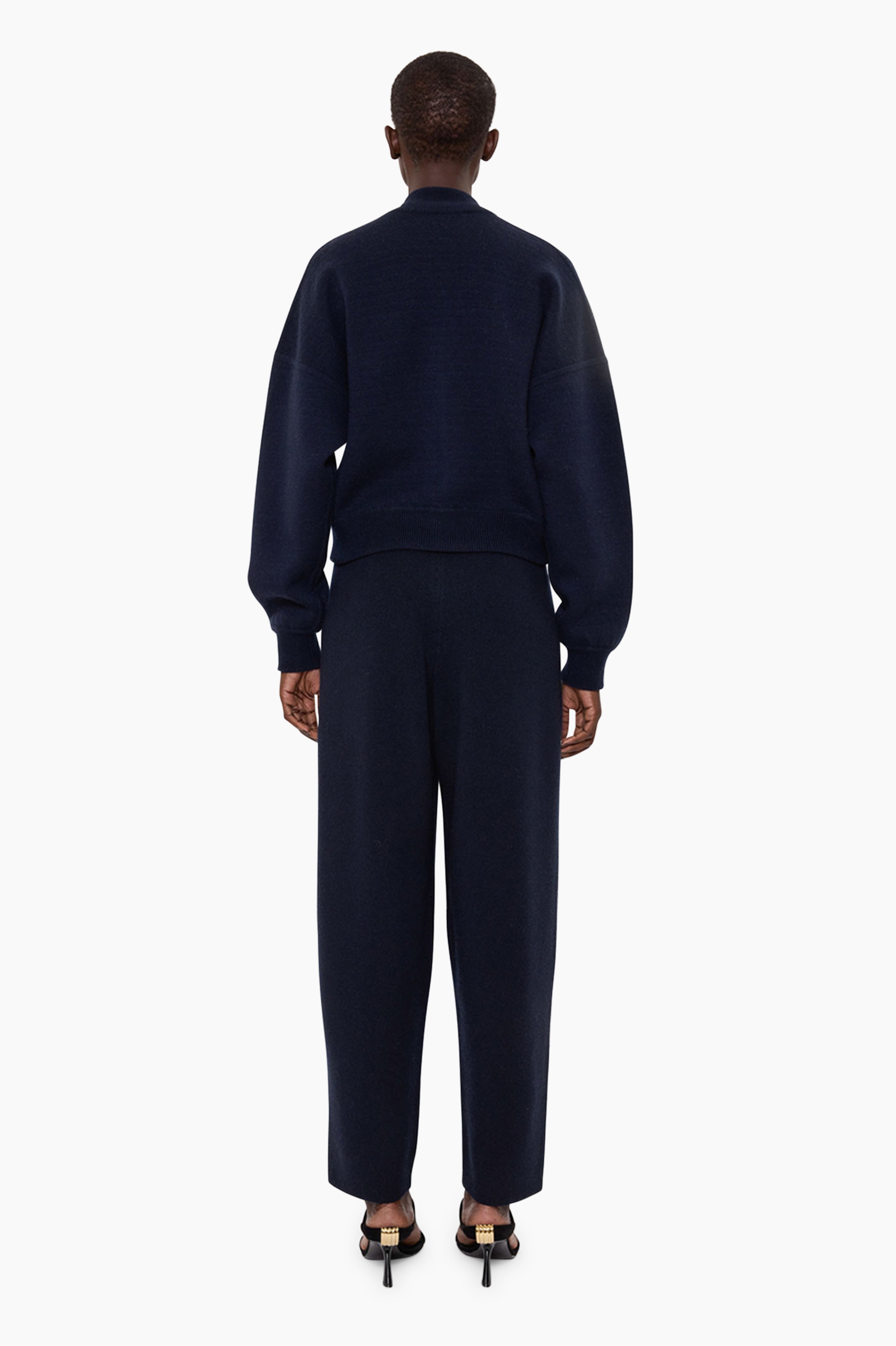 Jace cashmere Sweater - Navy – back view