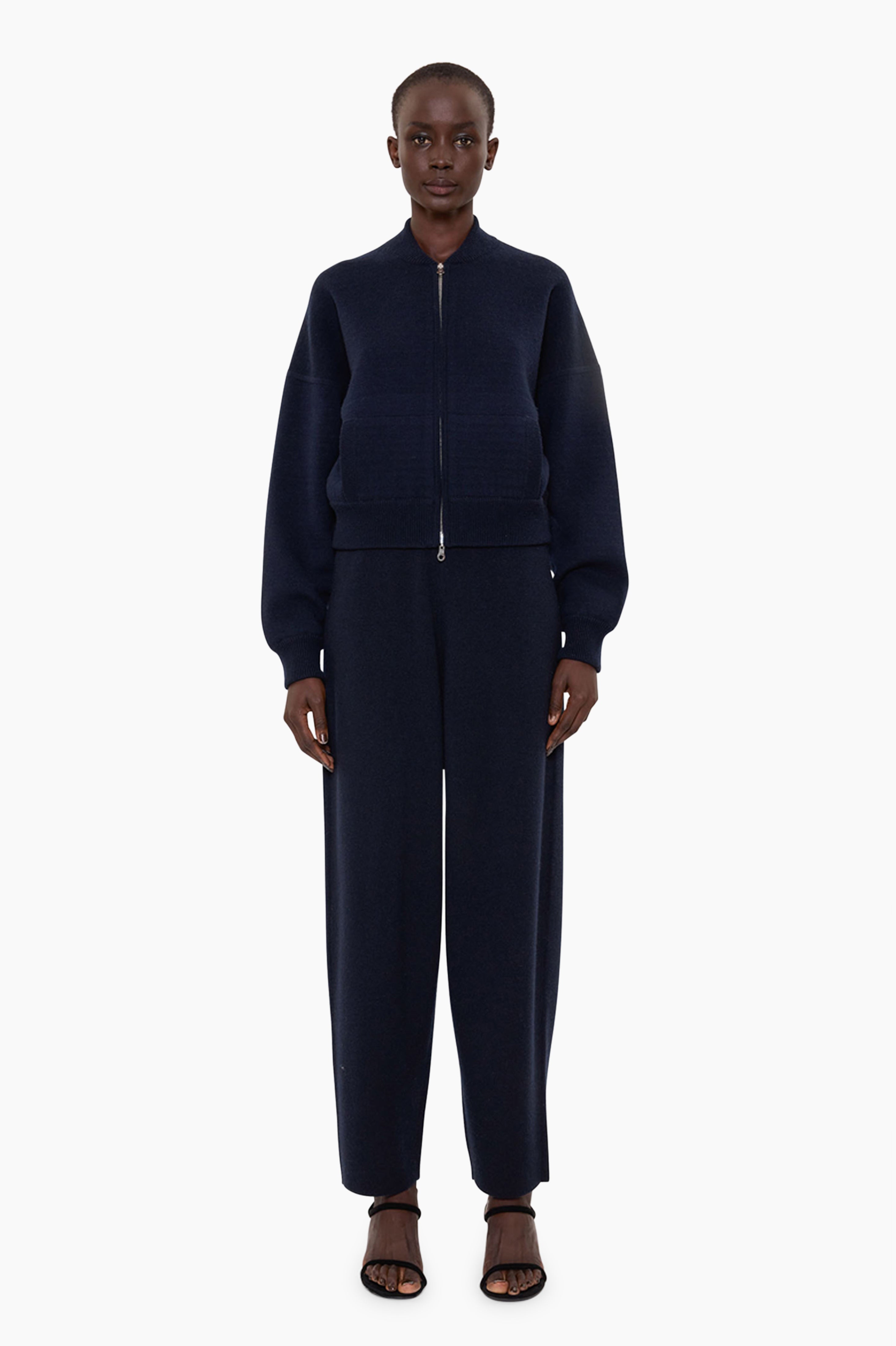 Tabitha cashmere Trousers - Navy – front view