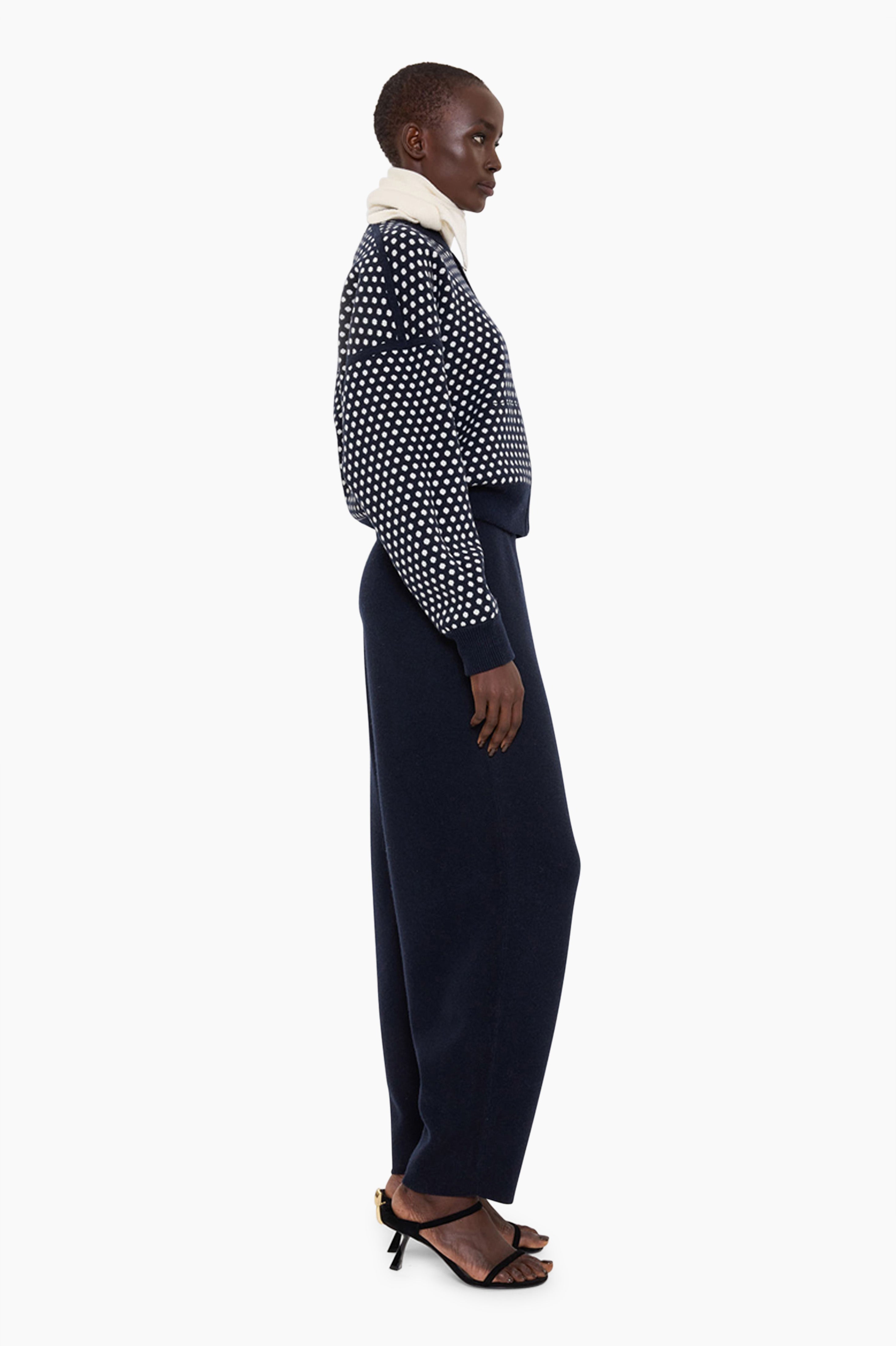 Jace cashmere Sweater - Navy – side view