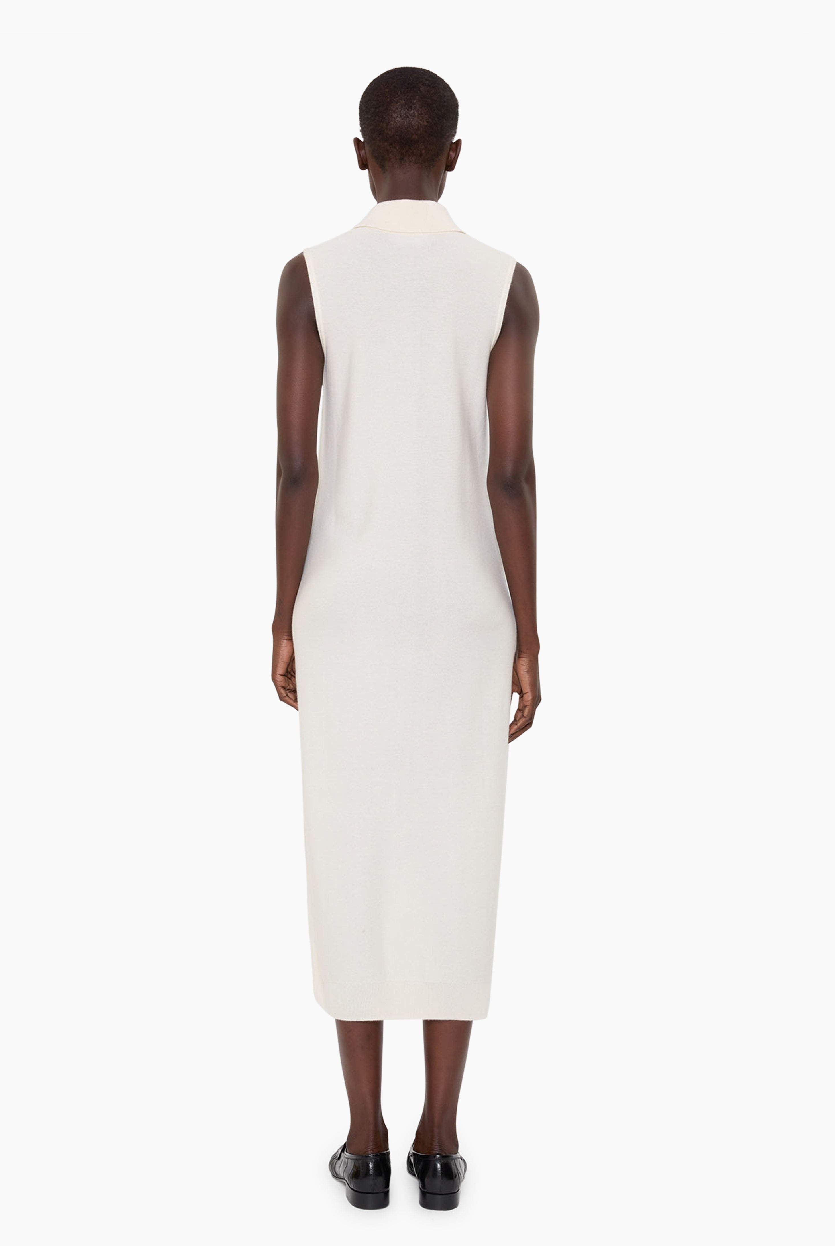 Oakley cashmere Dress - Ivory – back view