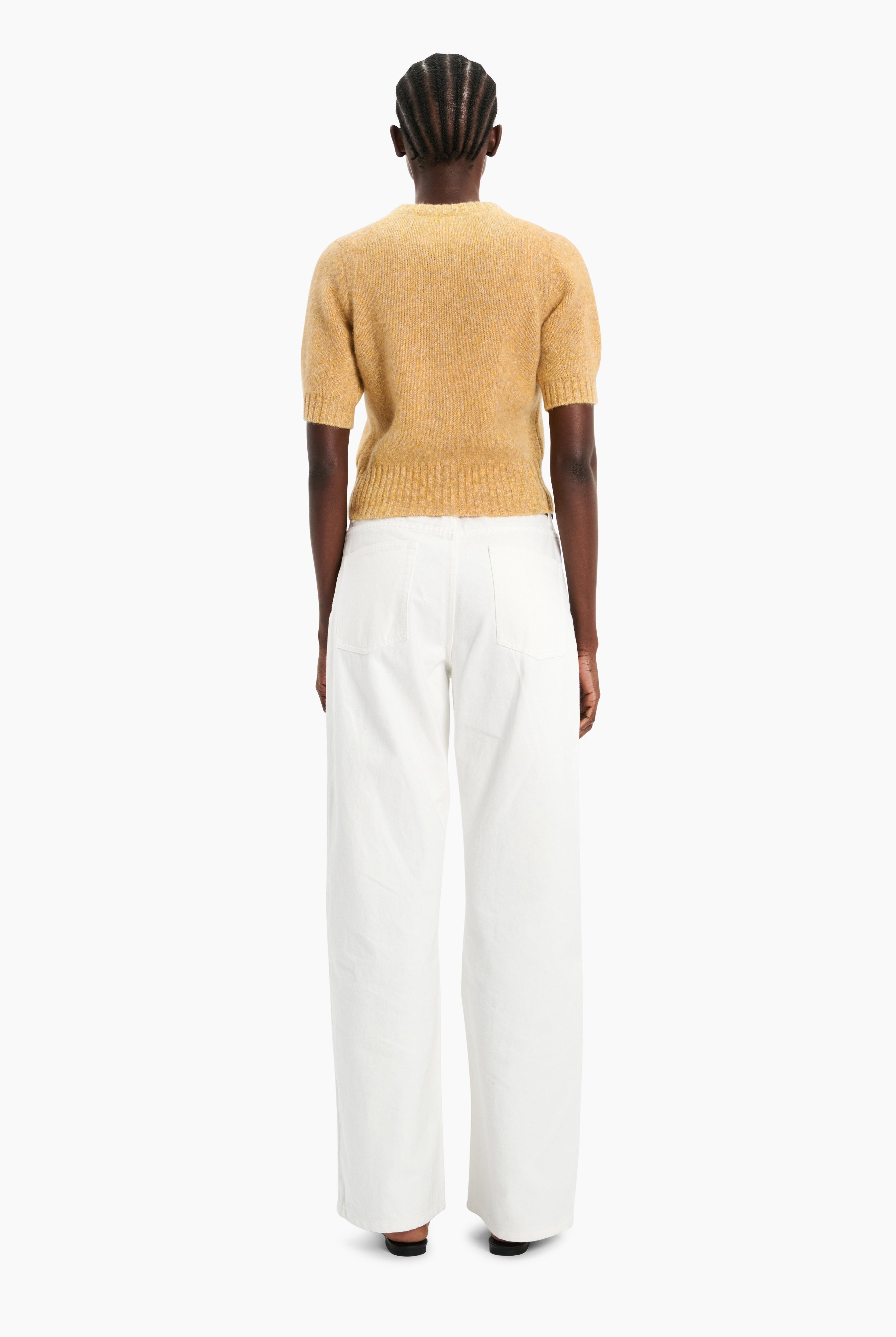 Rome cashmere Cardigan - Paradise – back view