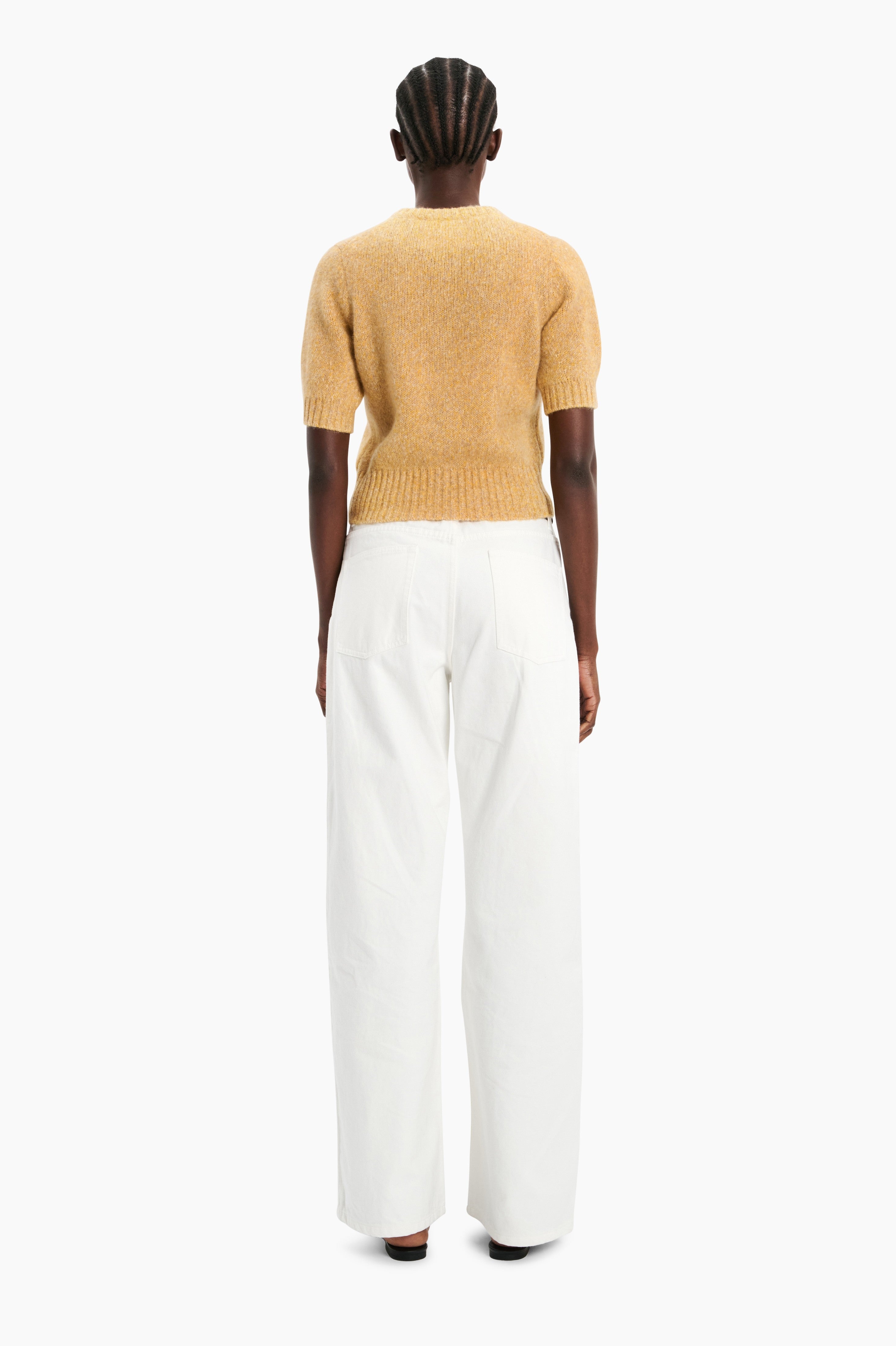 Rome cashmere Cardigan - Paradise – back view