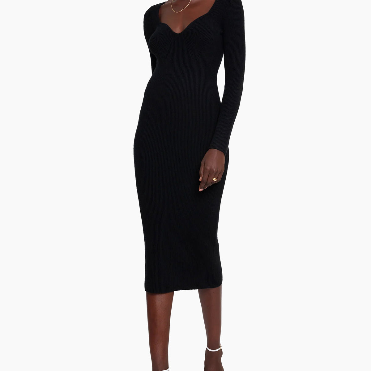 Aubree Stretch Cashmere Dress in Black for Women