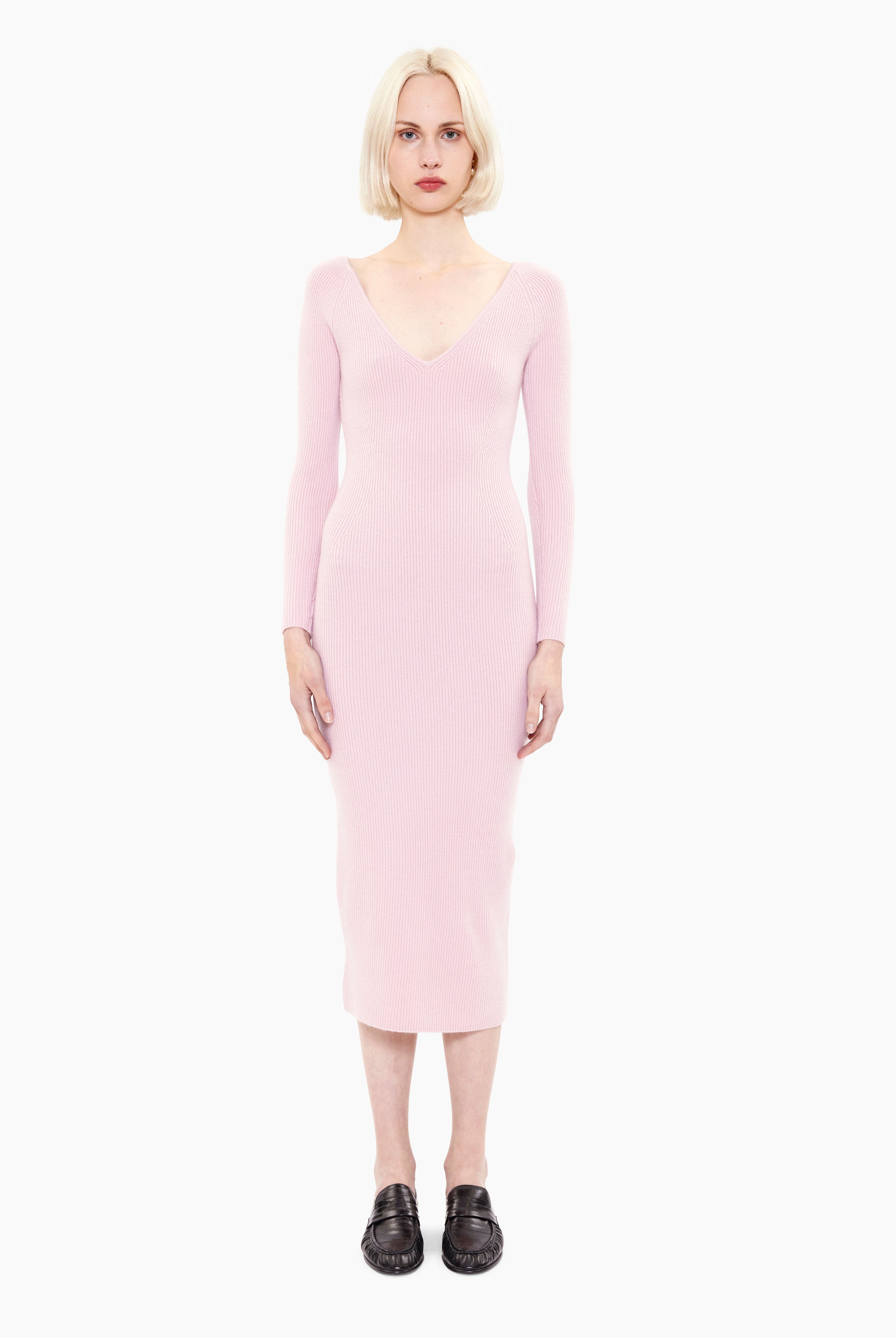 Bridgewater cashmere Dress - Ballet Slipper – front view