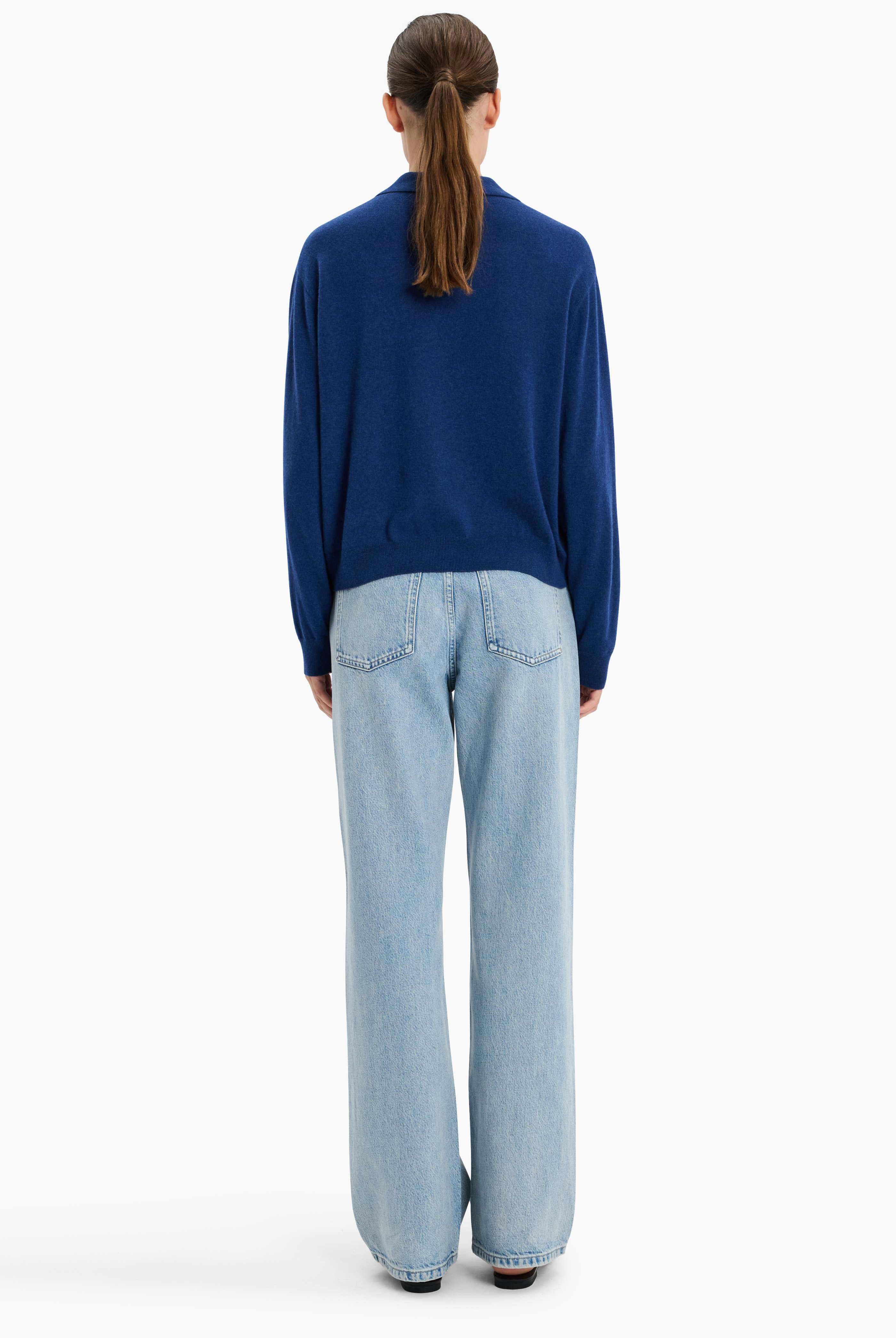 Oxford cashmere Sweater - Odyssey – back view
