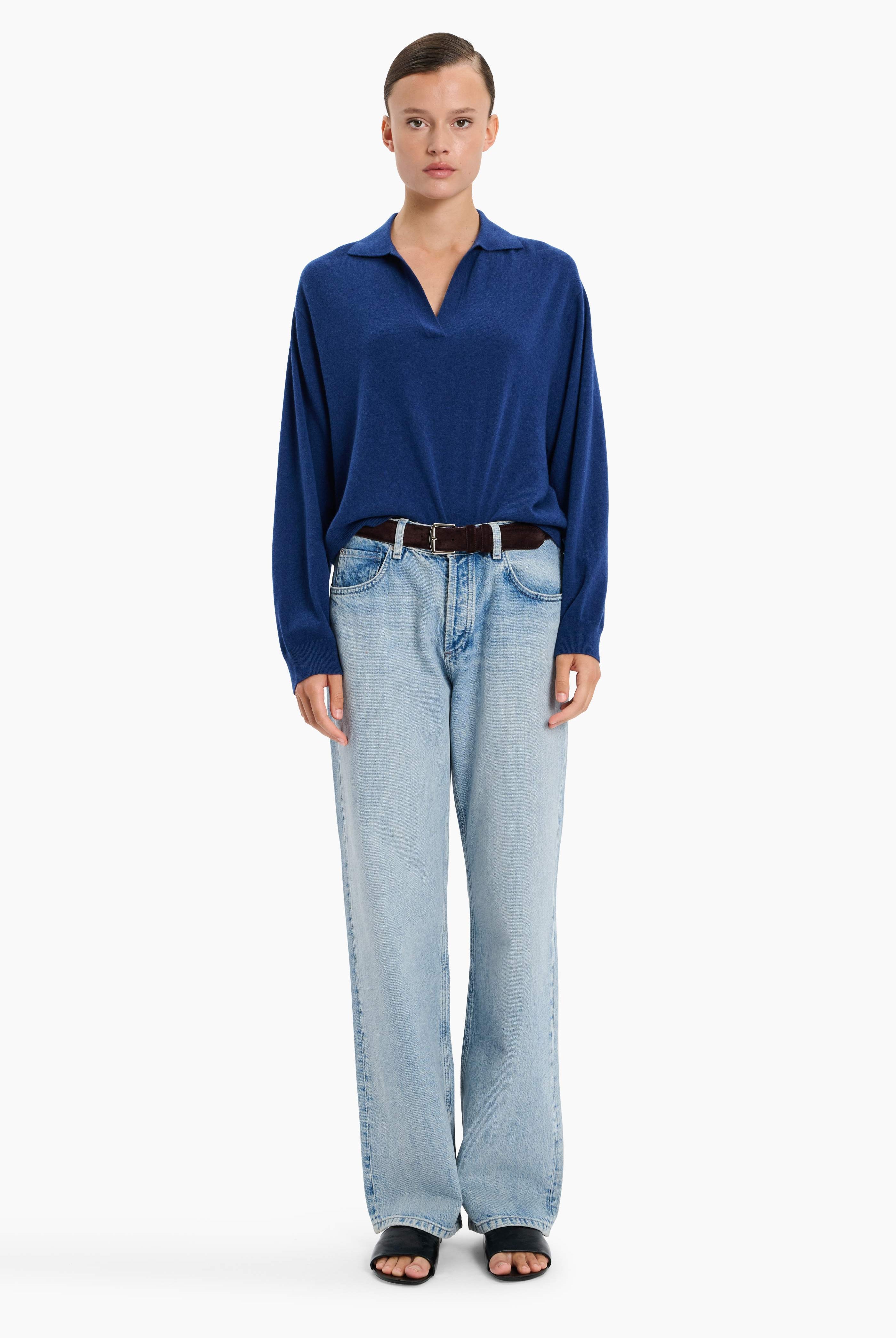 Oxford cashmere Sweater - Odyssey – front view