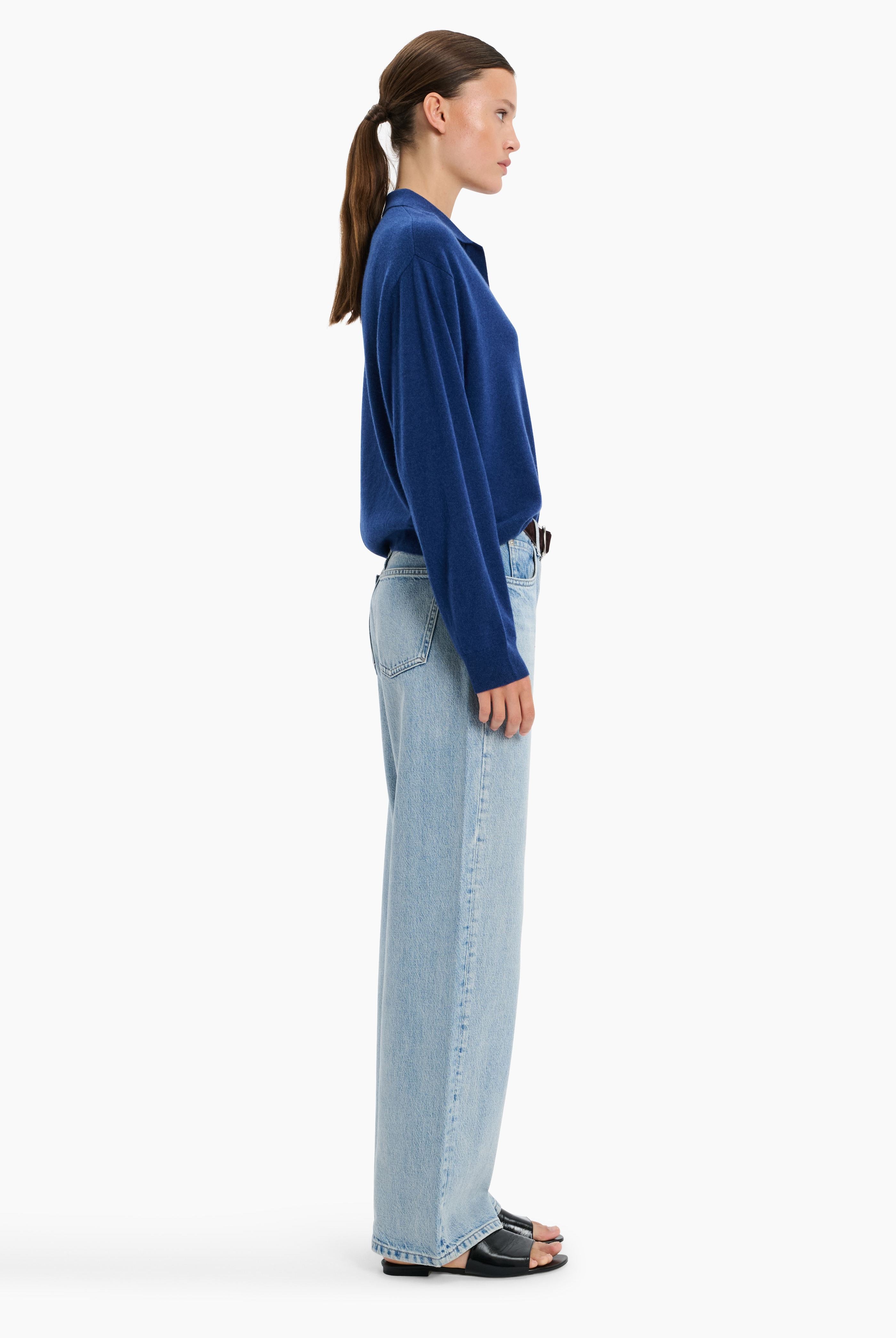 Oxford cashmere Sweater - Odyssey – side view