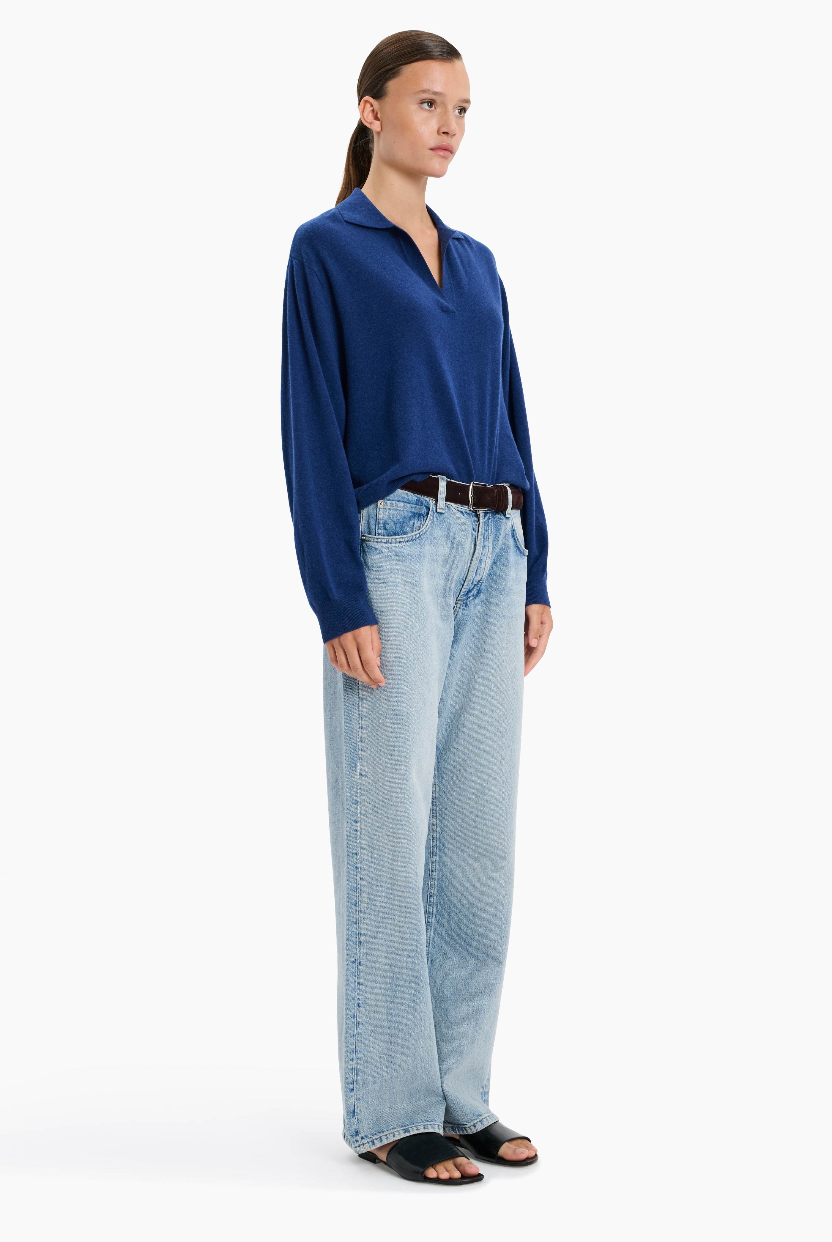 Oxford cashmere Sweater - Odyssey – side view