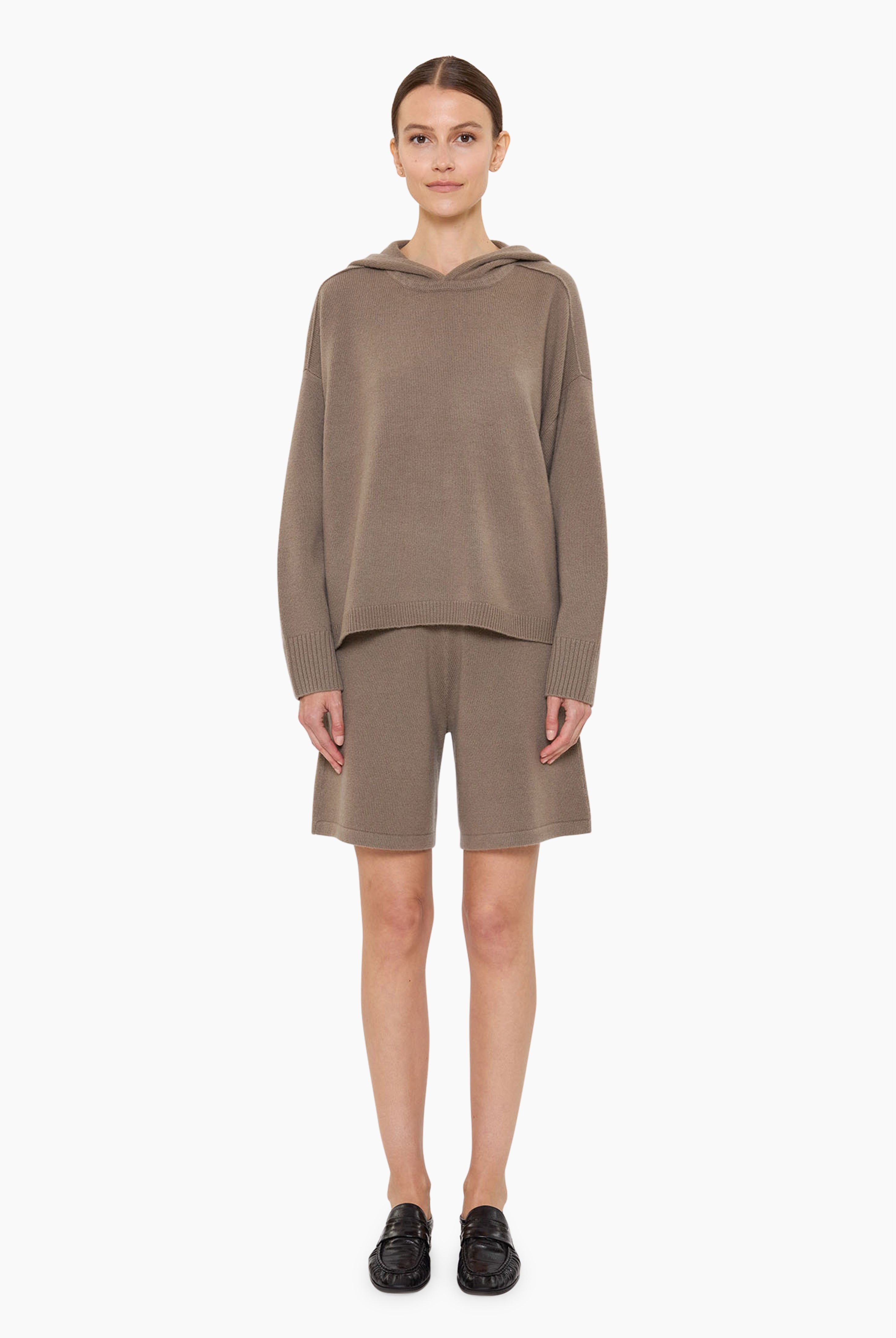 Sarah cashmere Sweater - Desert Taupe – front view