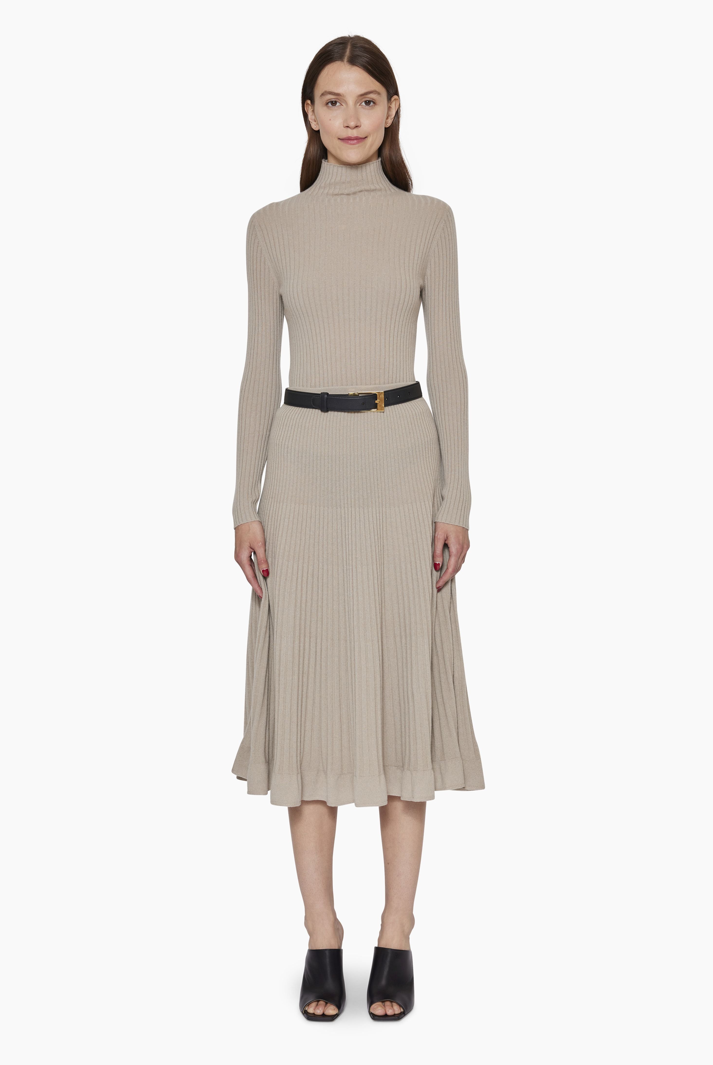 Ariana cashmere Sweater - Plaza Taupe – front view