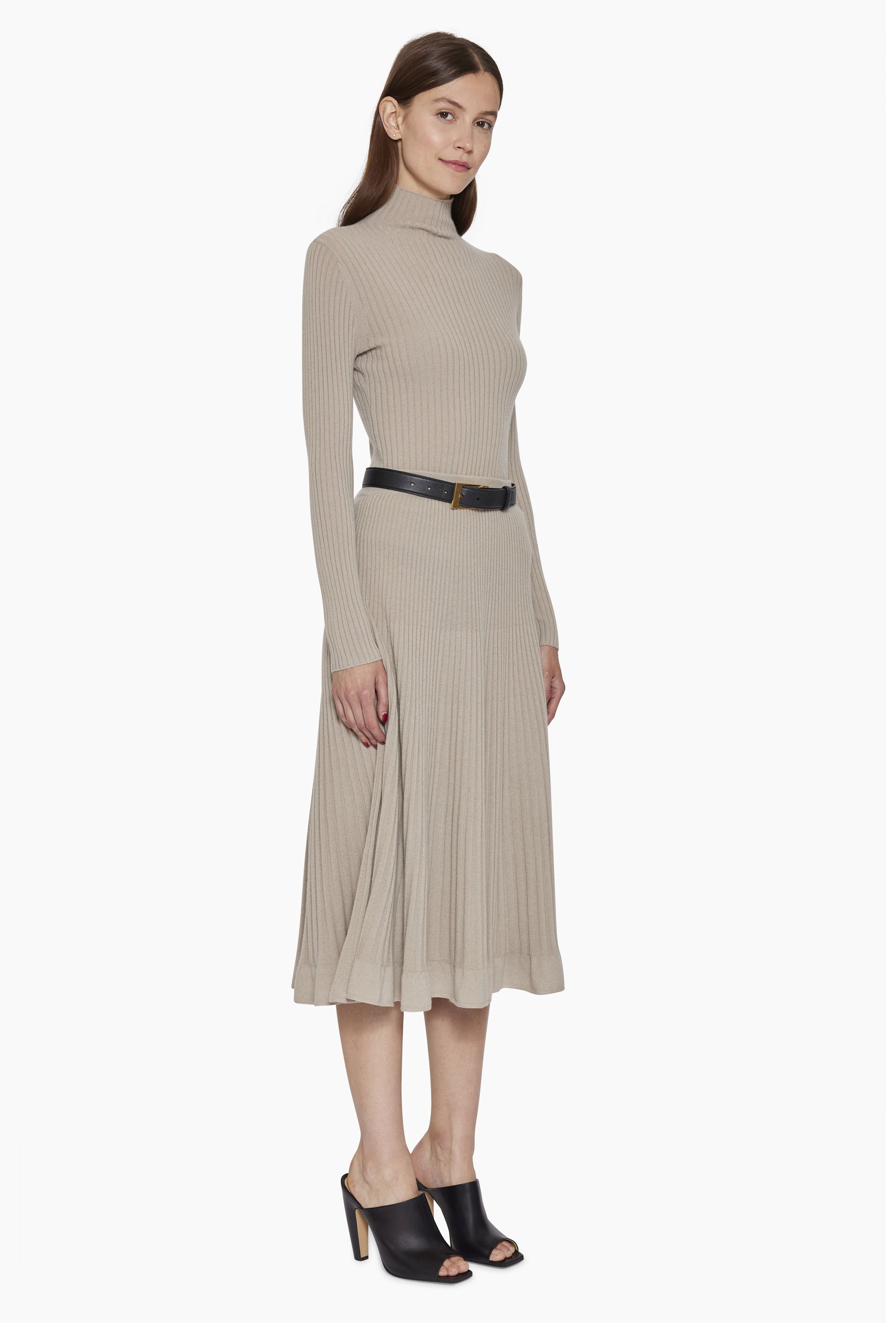 Ariana cashmere Sweater - Plaza Taupe – side view