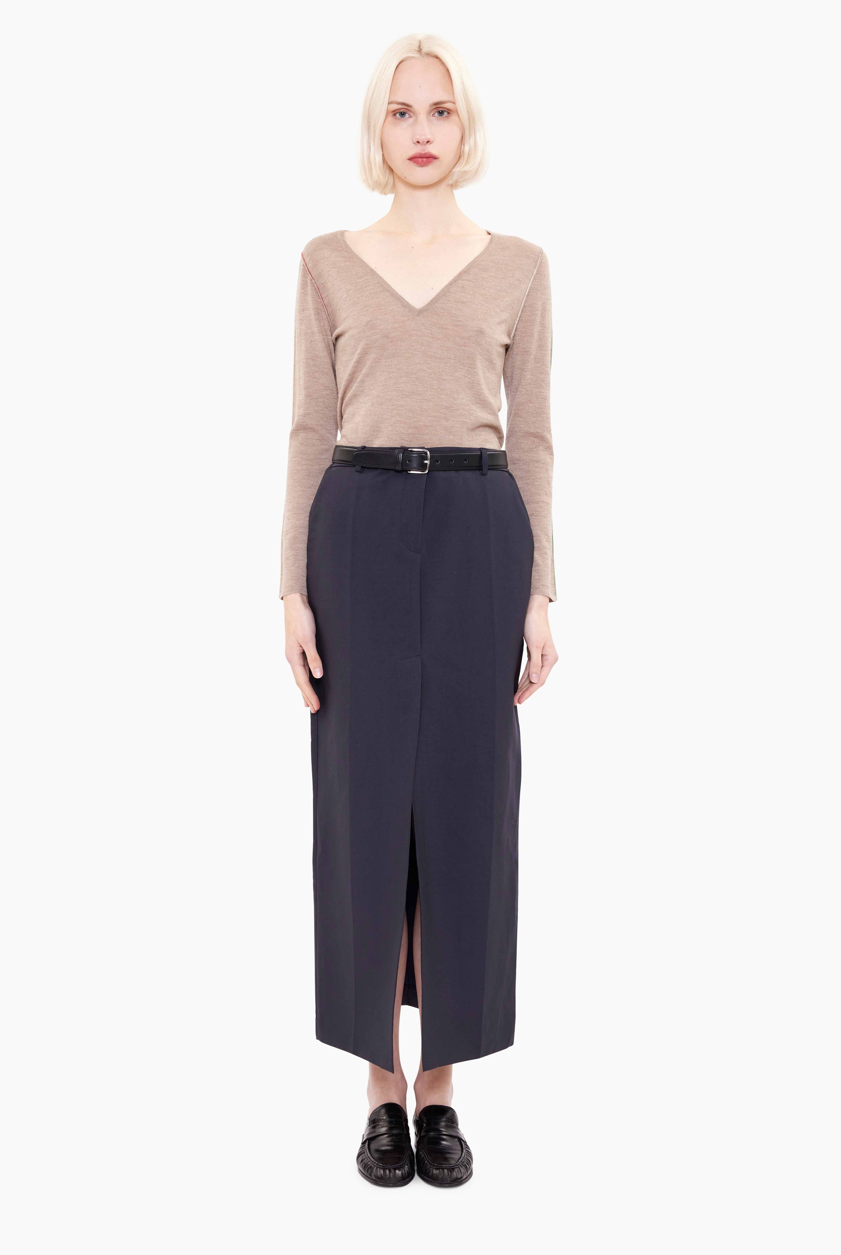 Donie cashmere Sweater - Mink – front view