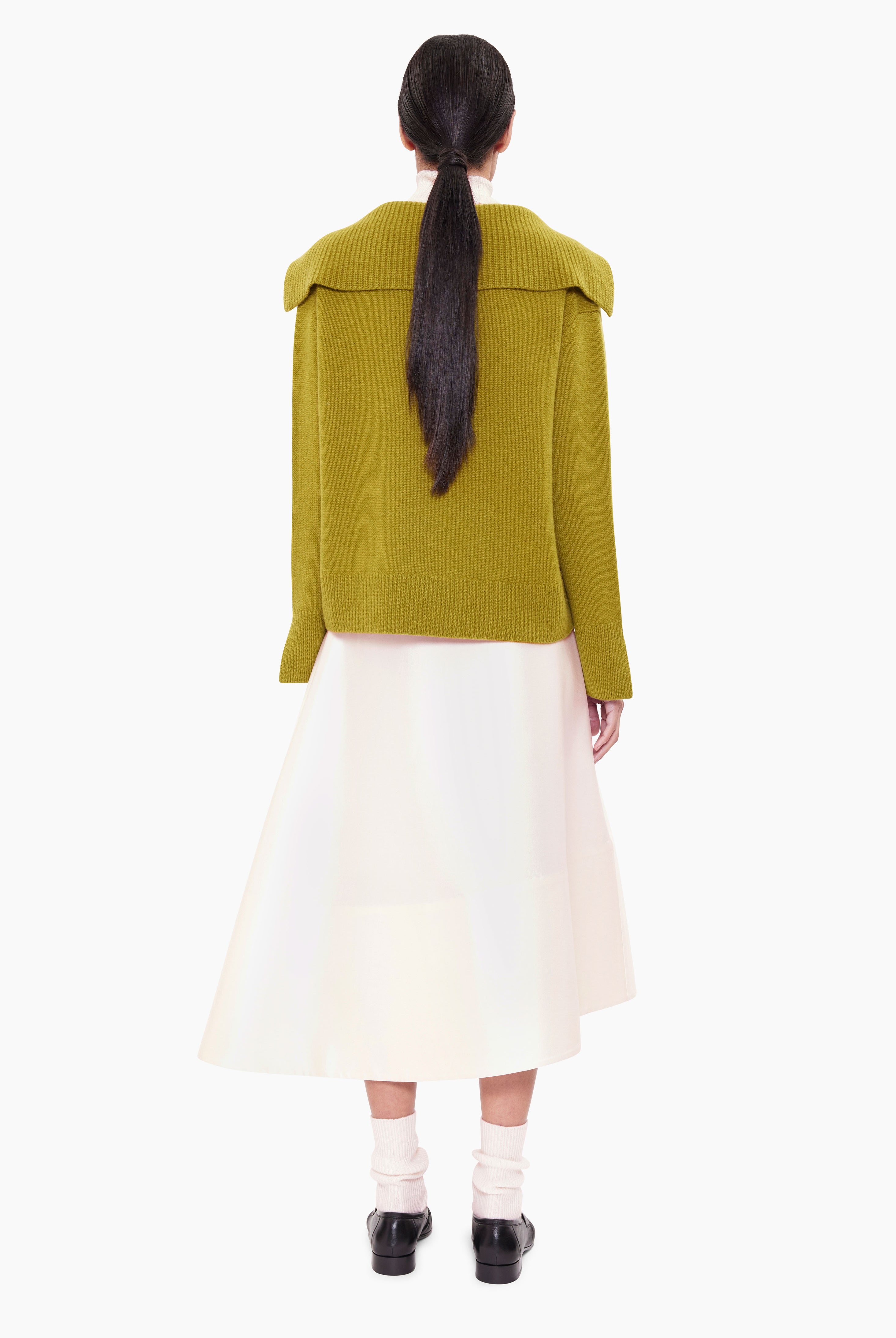 Cortina cashmere Sweater - Juniper – back view