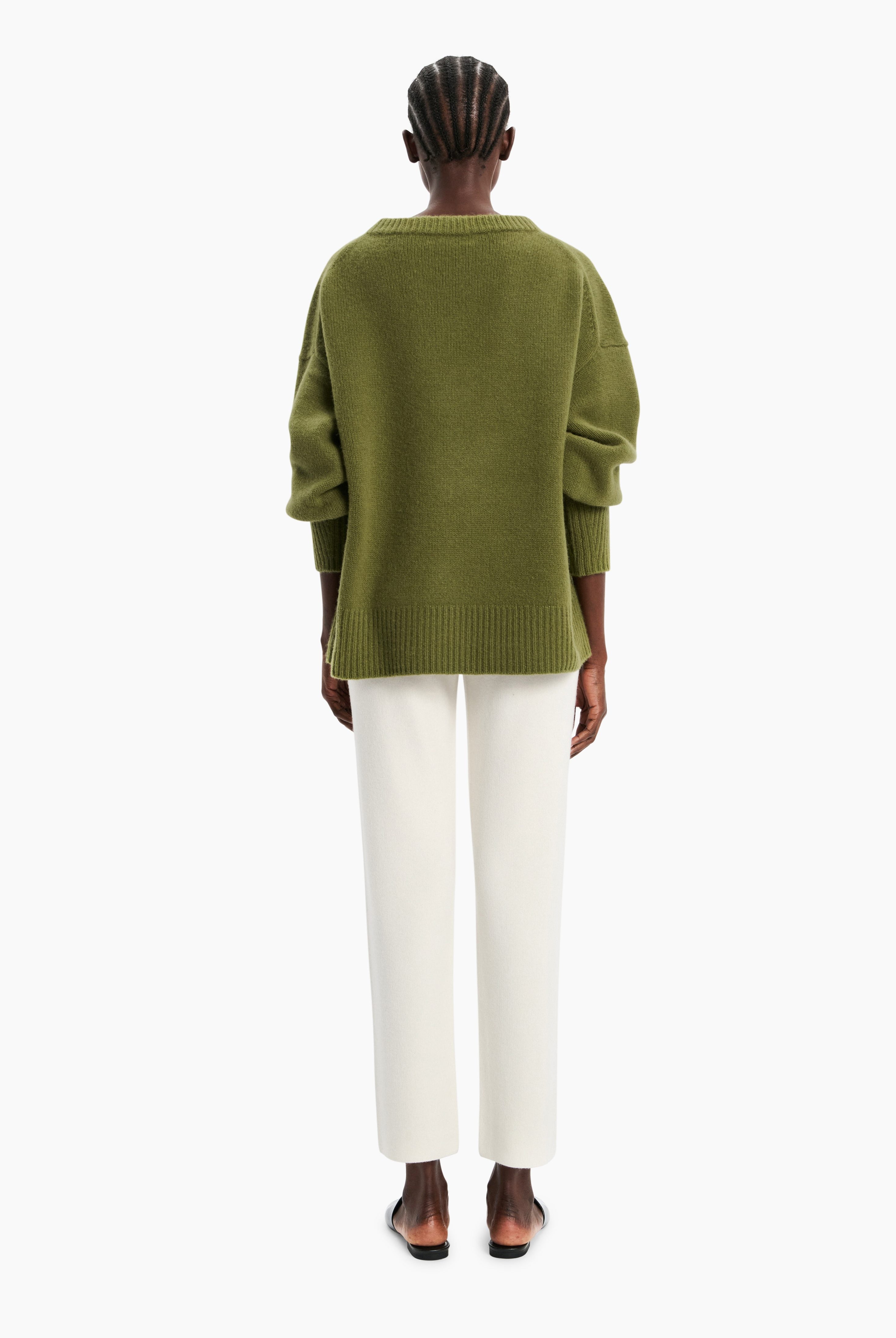 Estelle cashmere Sweater - Serpentine Green