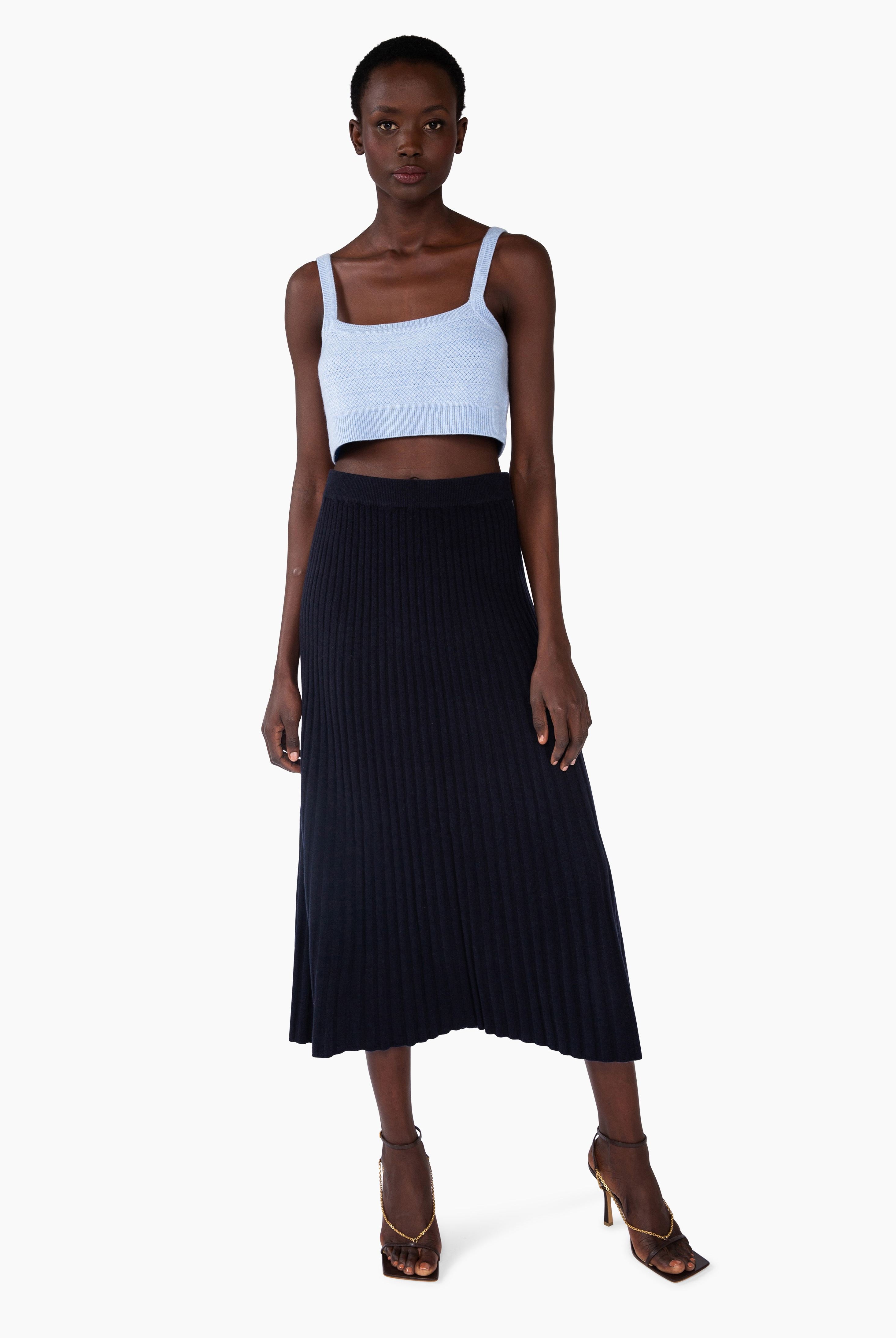 Raelyn cashmere Skirt - Navy – front view