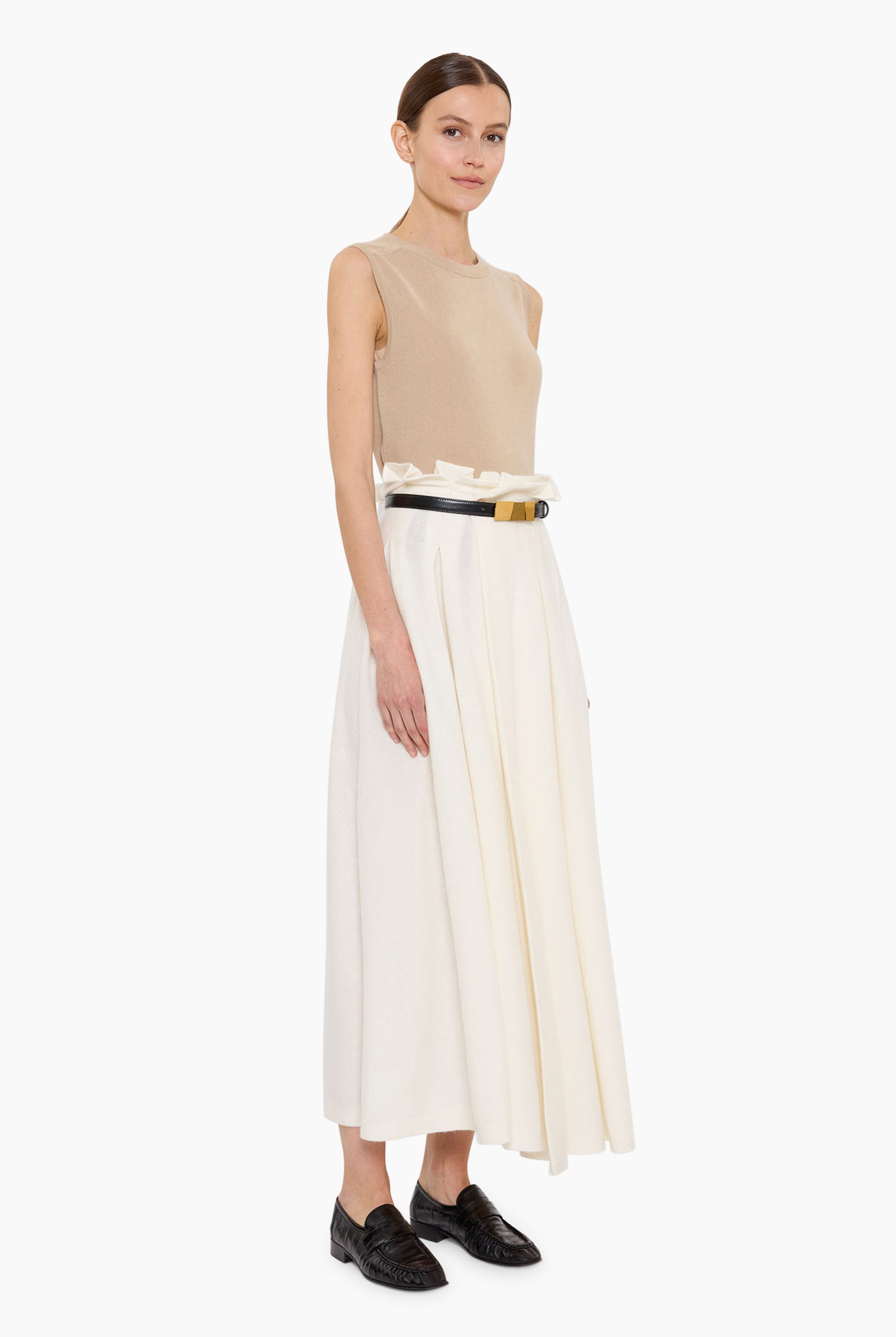 Alessandra cashmere Vest - Spelt – side view