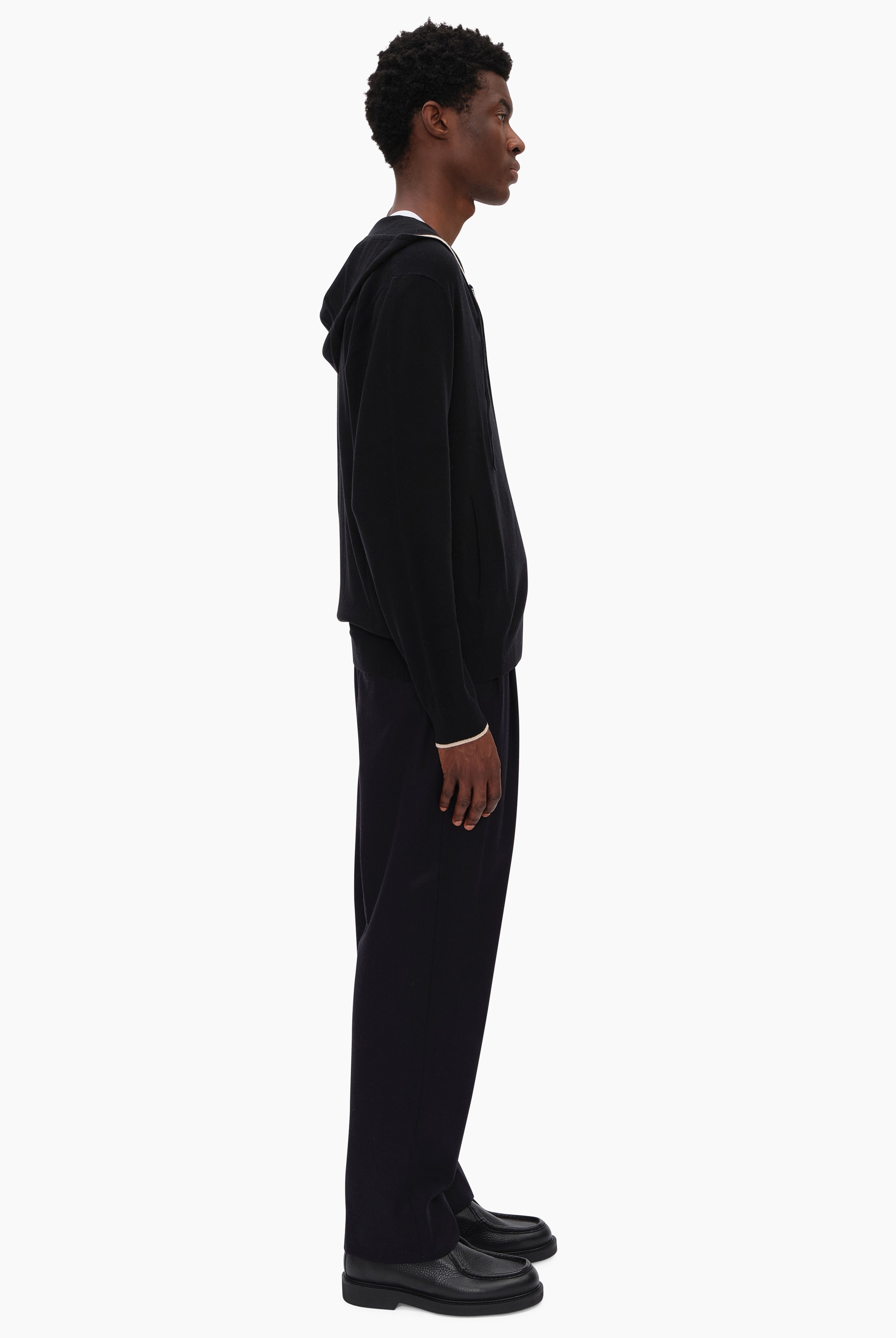 Maddison cashmere Hoodie - Black