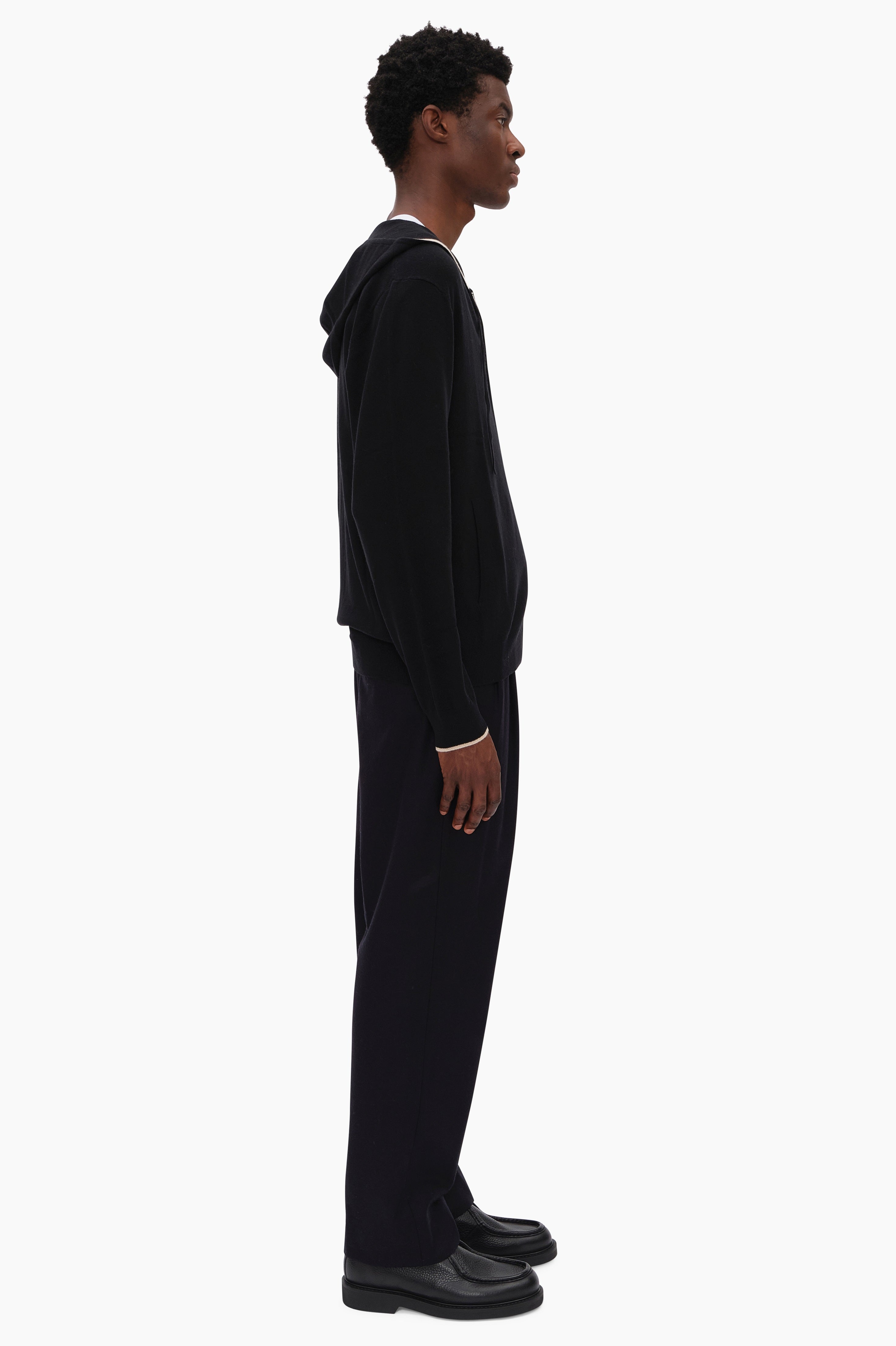 Maddison cashmere Hoodie - Black