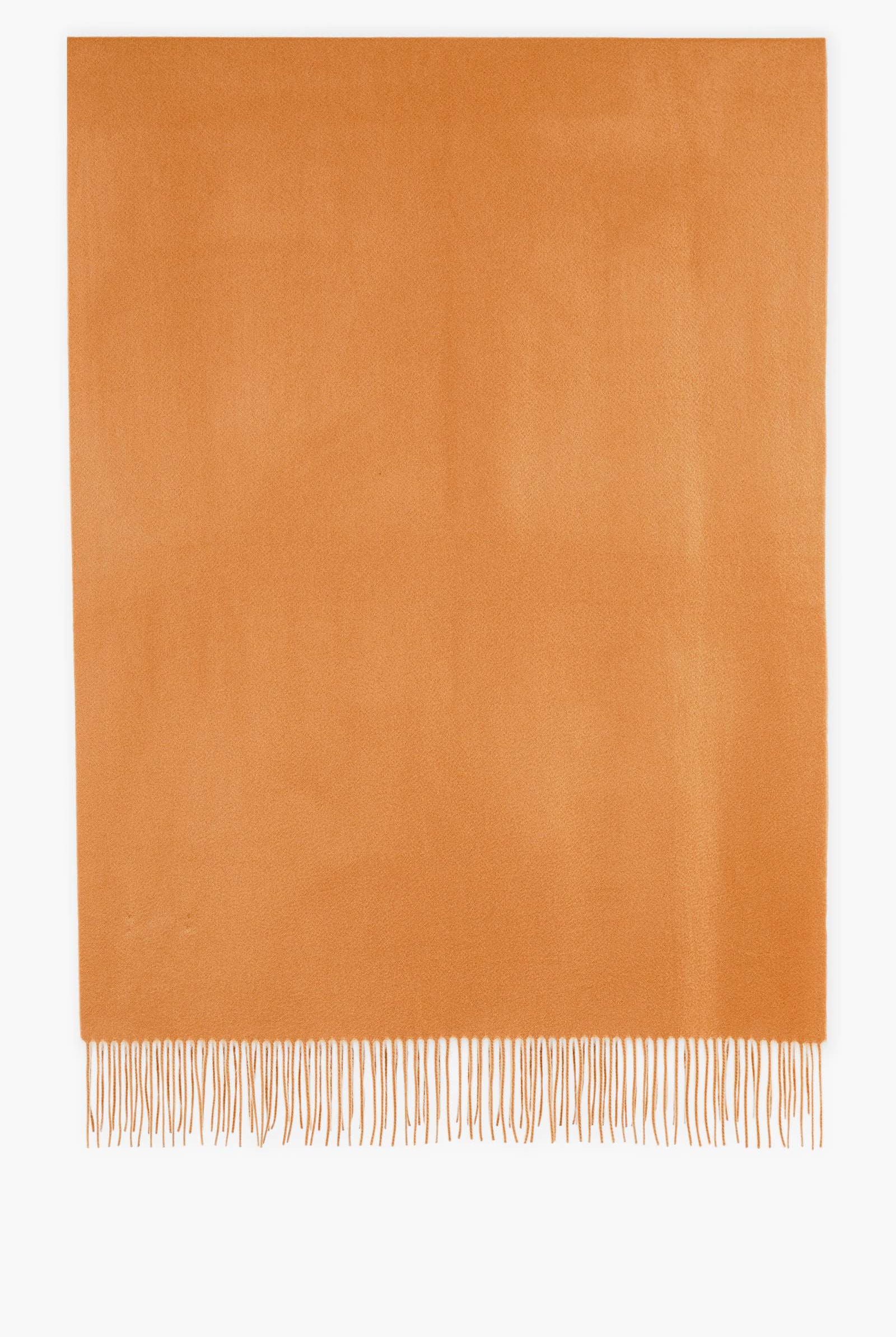 Natasha Cashmere Travel Blanket - Dark Camel