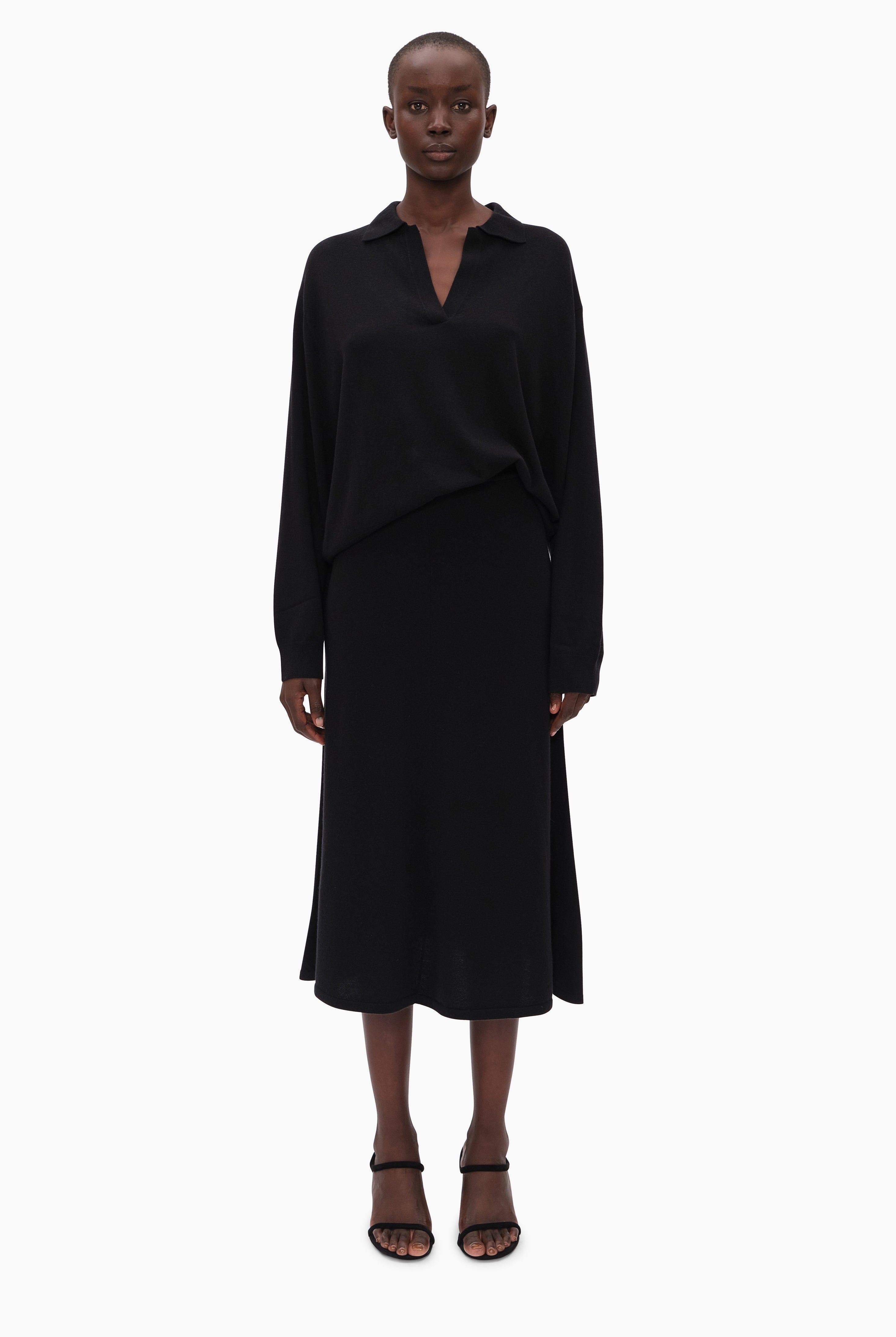 Oxford cashmere Sweater - Black