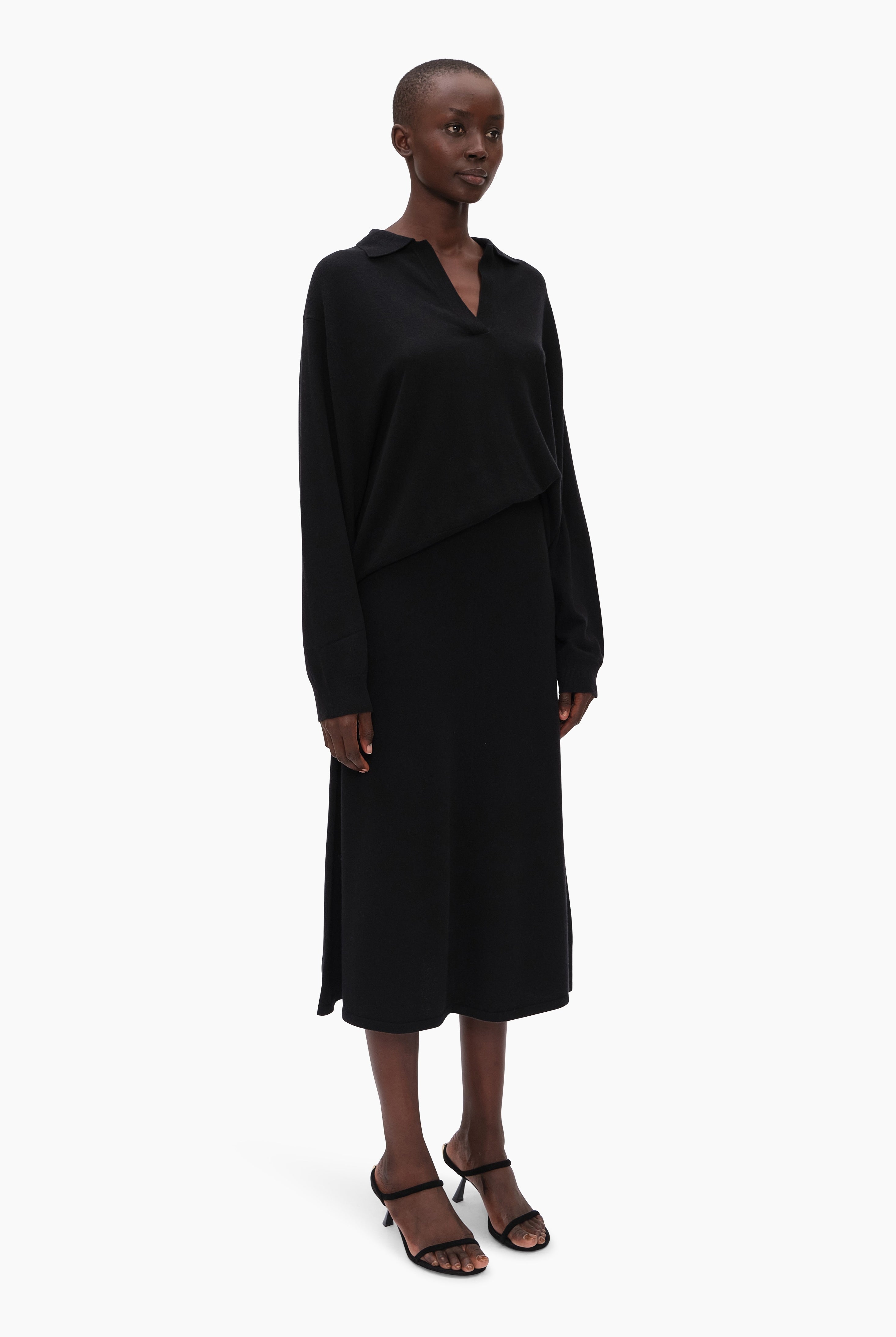 Oxford cashmere Sweater - Black