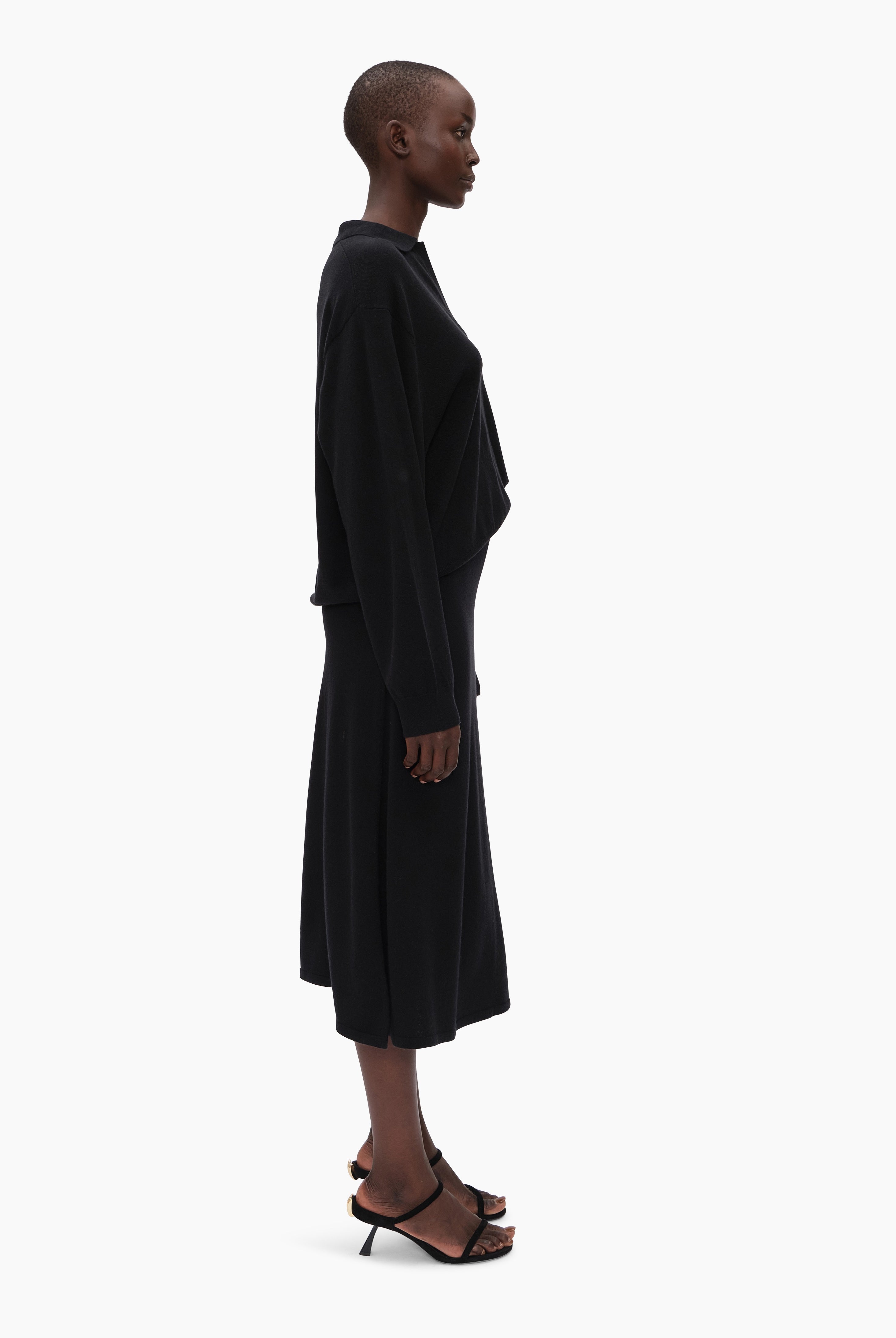 Oxford cashmere Sweater - Black